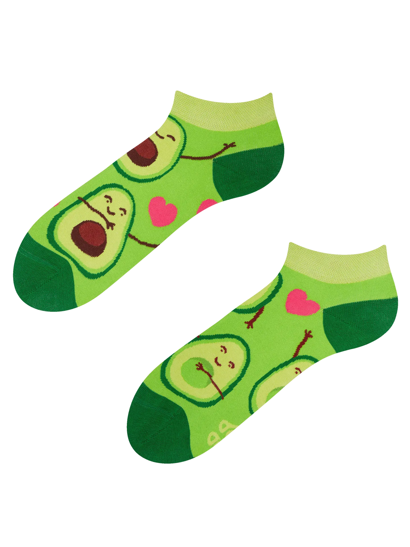Vrolijke enkelsokken Avocado-liefde