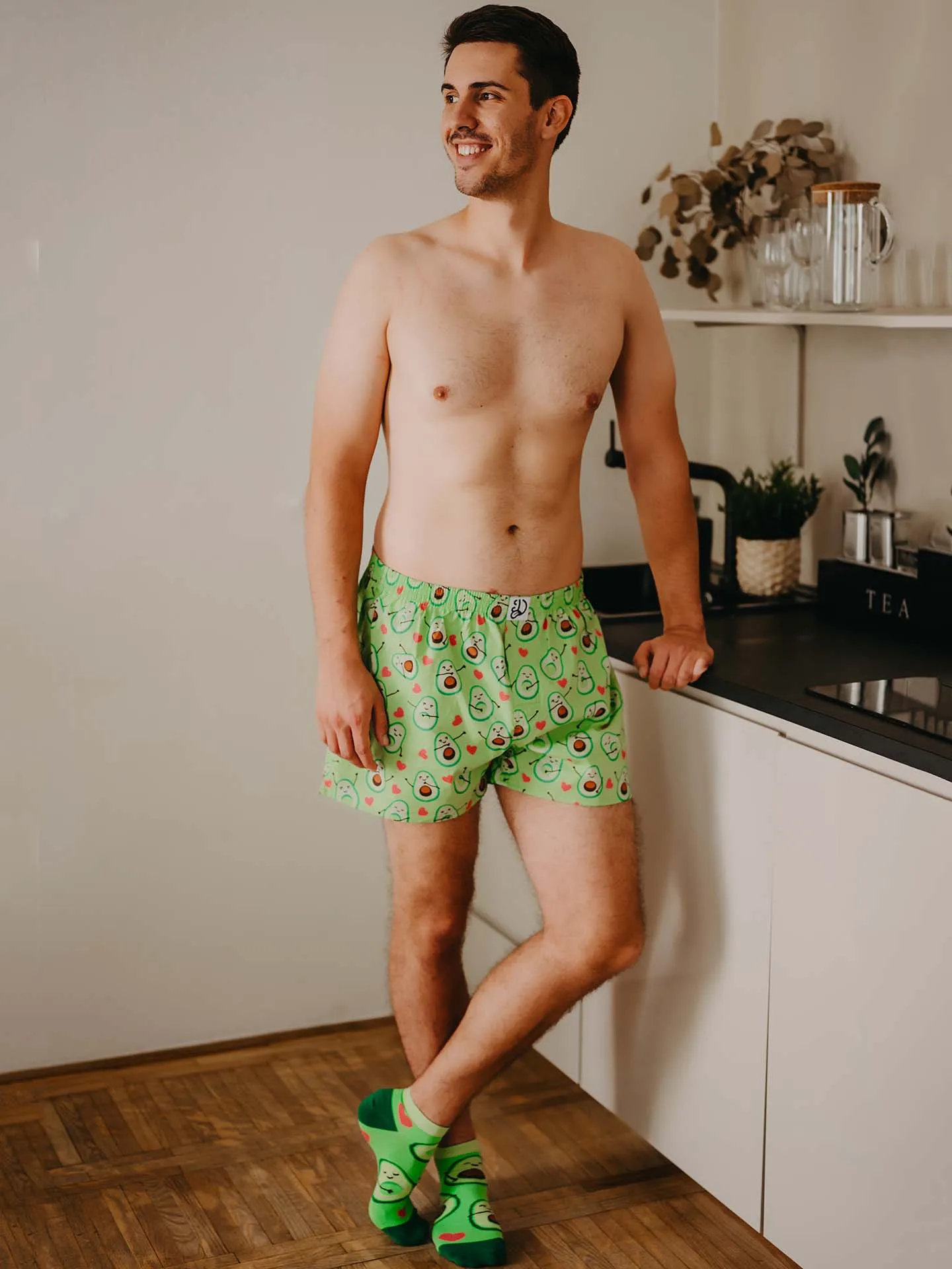 Vrolijke herenboxershorts Avocado-liefde - Image 5
