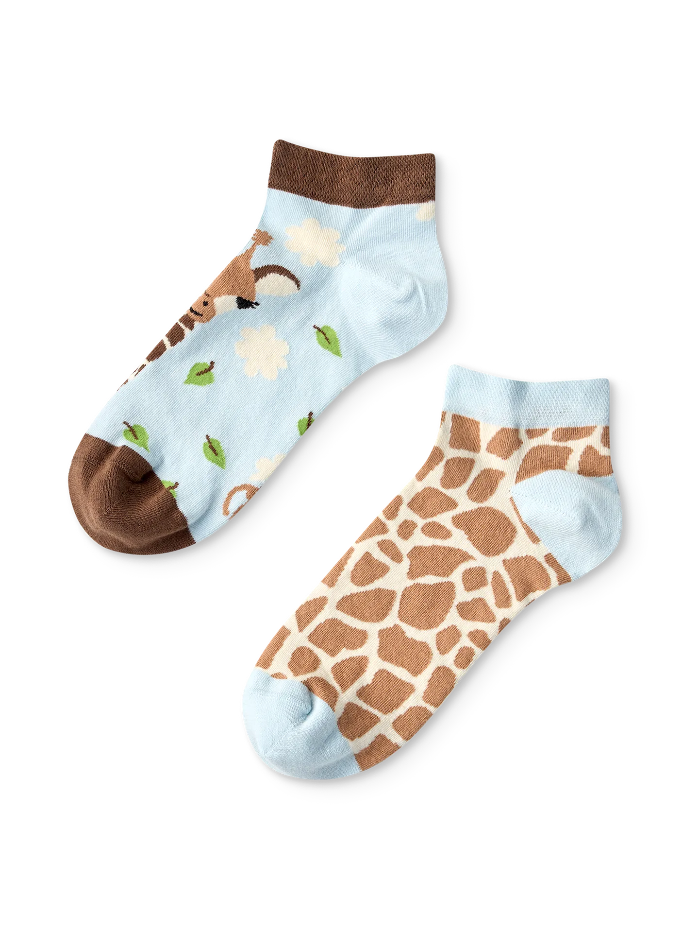 Vrolijke enkelsokken Schattige giraffe