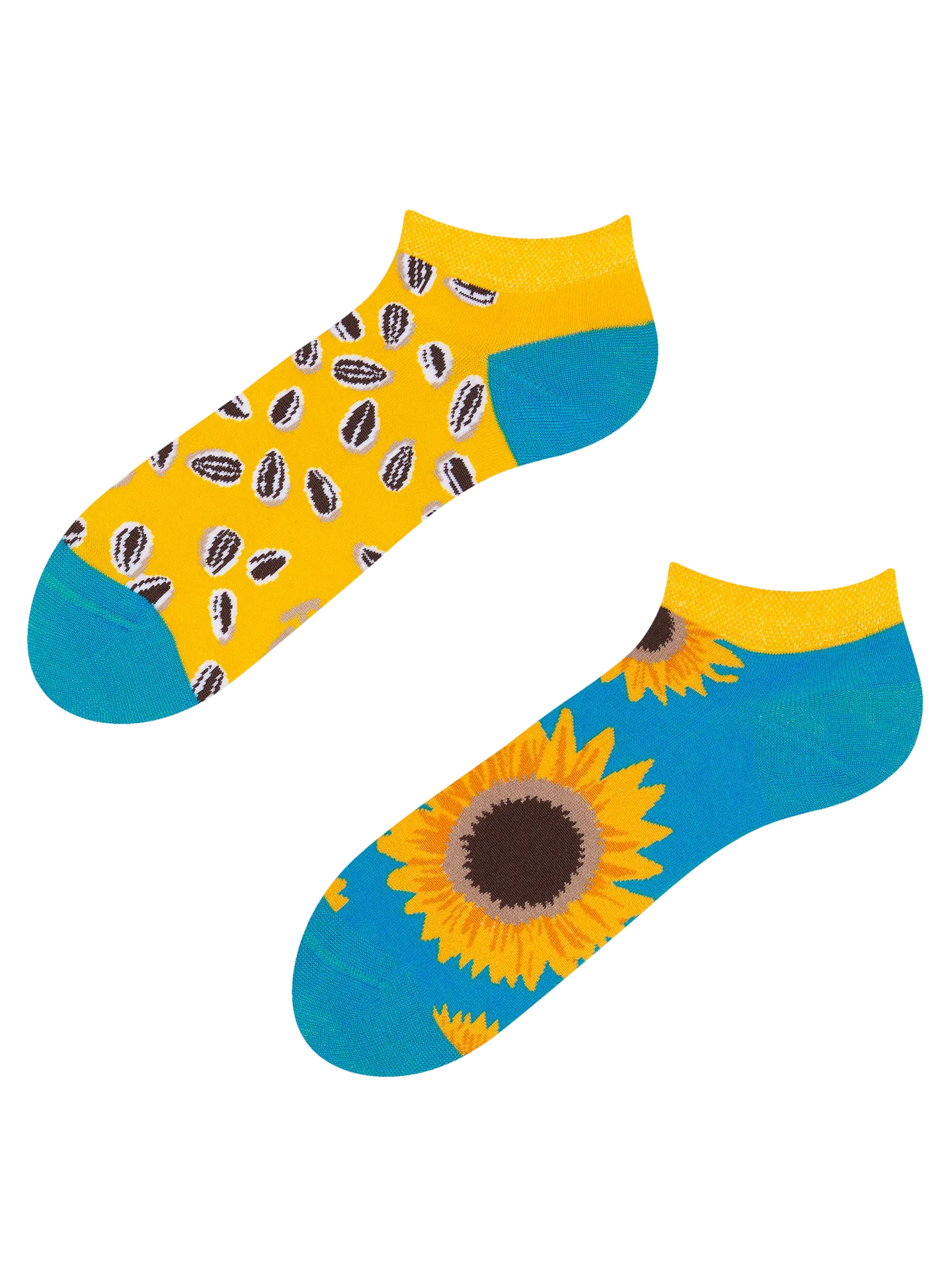 Vrolijke enkelsokken Zonnebloem