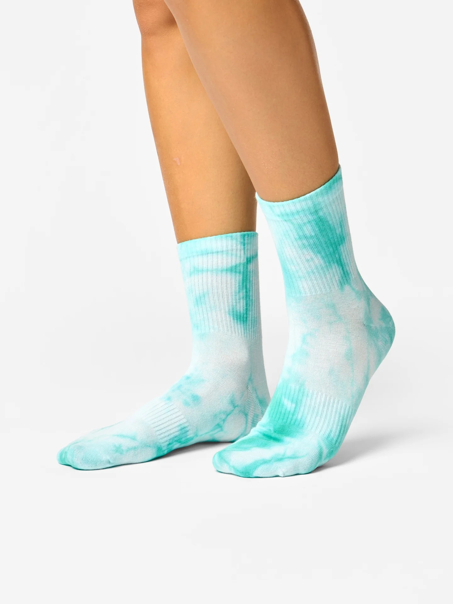 Crewsokken tie-dye Aquamarijn groen - Image 2