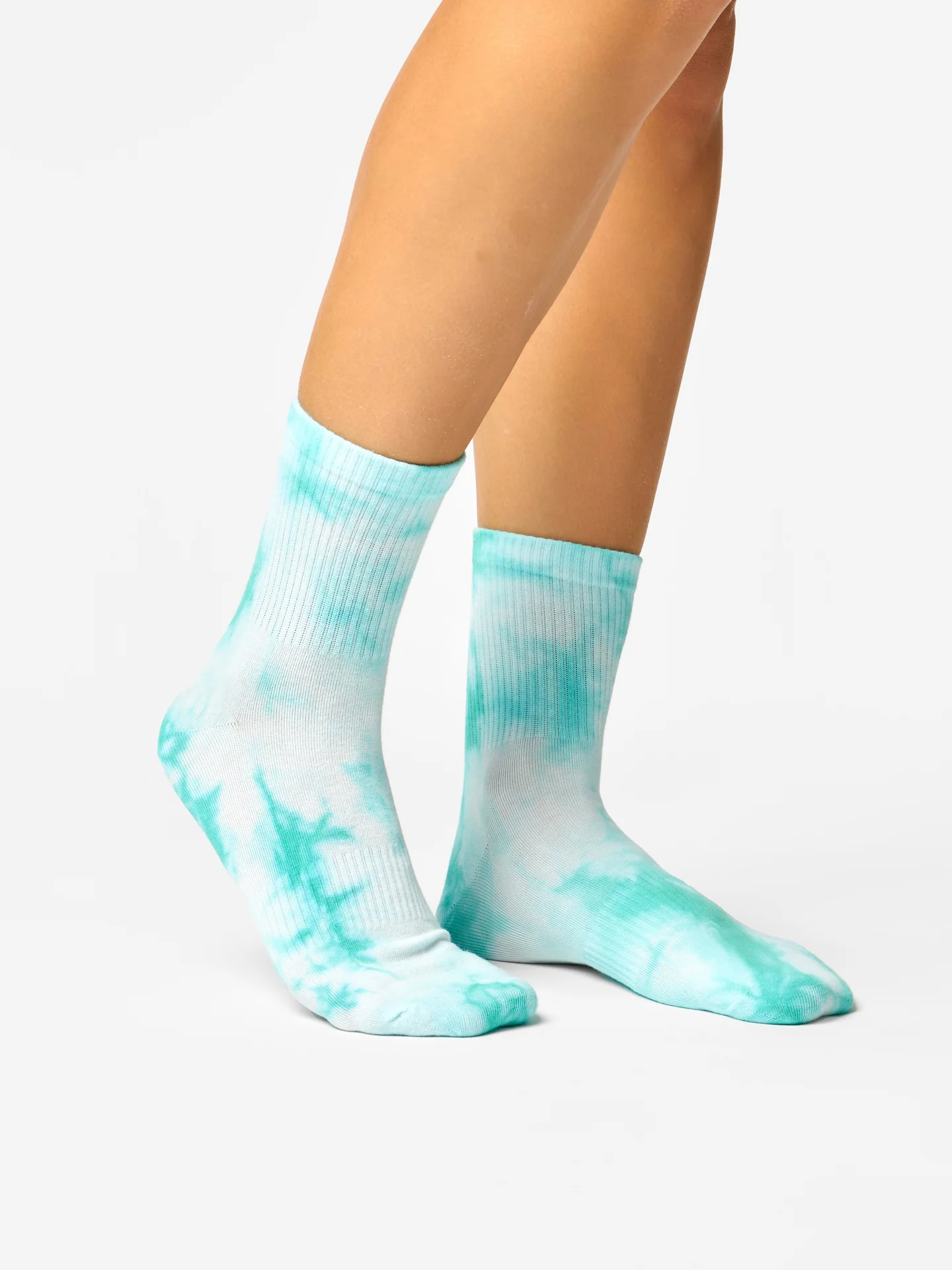 Crewsokken tie-dye Aquamarijn groen - Image 3