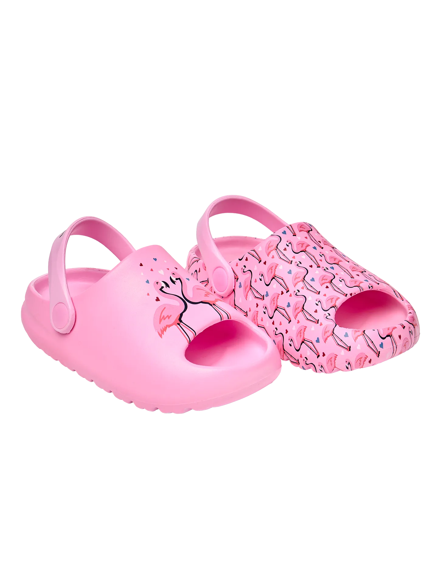 Vrolijke chunky babyklompen Flamingo's en hartjes - Image 2