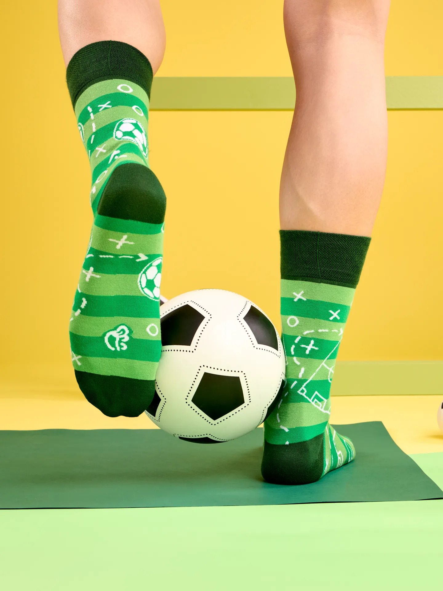 Vrolijke bamboesokken Voetbalveld - Image 2