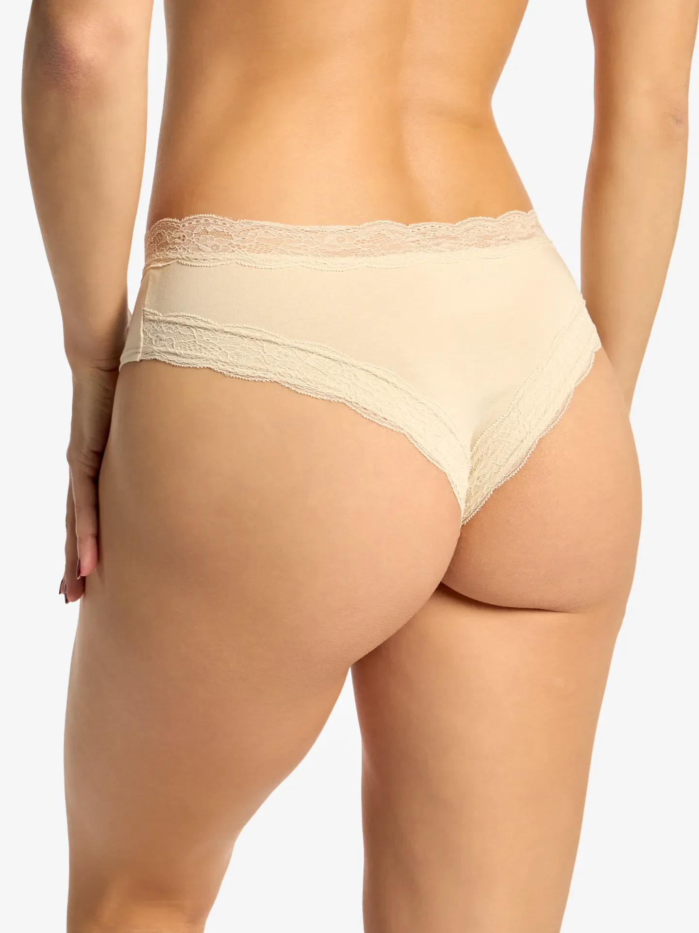 Kanten damesslip Beige - Image 4