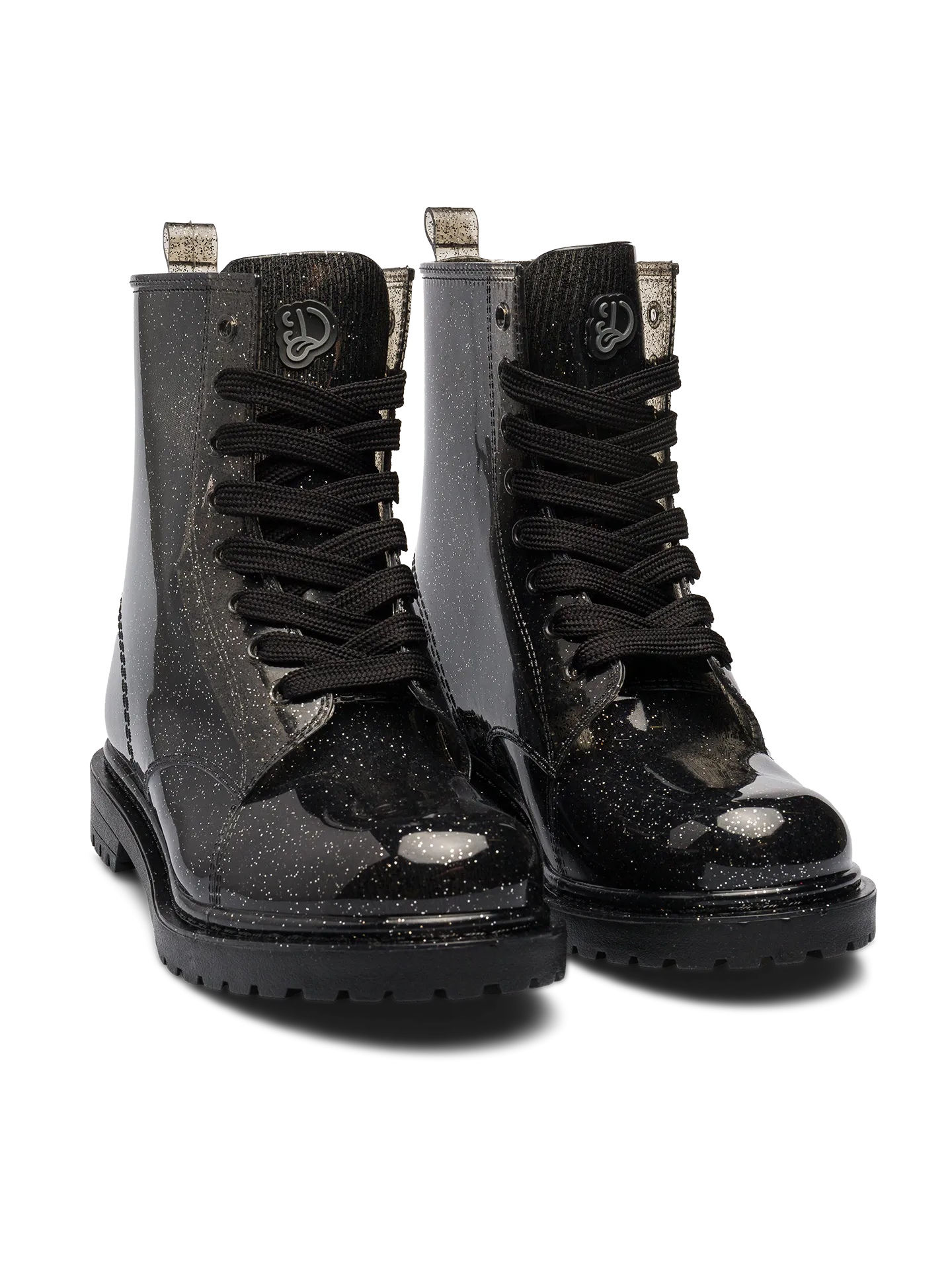Regenlaarzen voor dames Zwart glitter