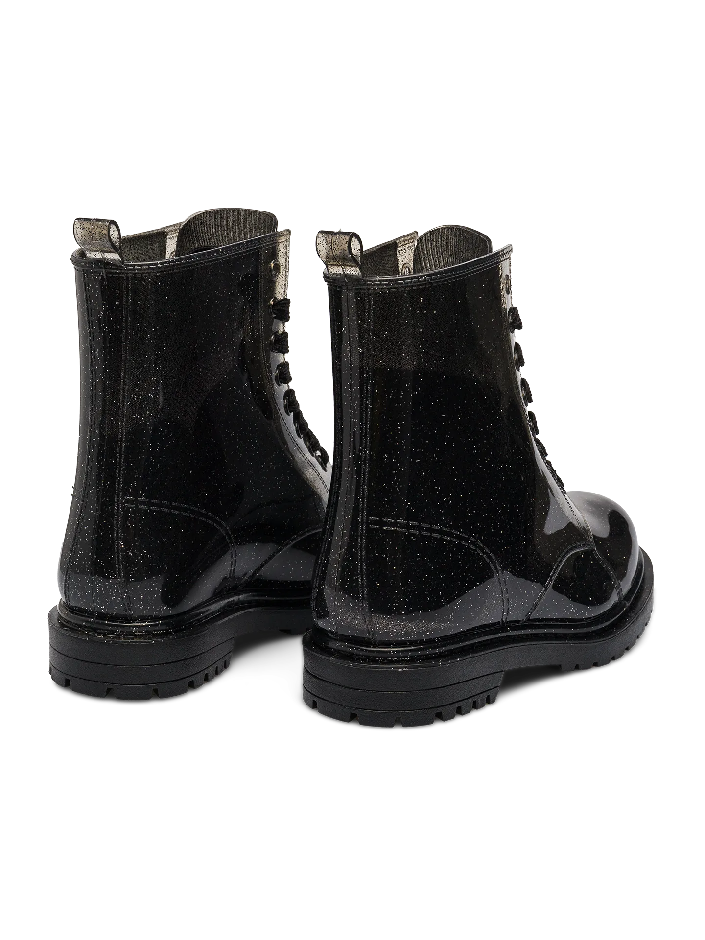 Regenlaarzen voor dames Zwart glitter - Image 2