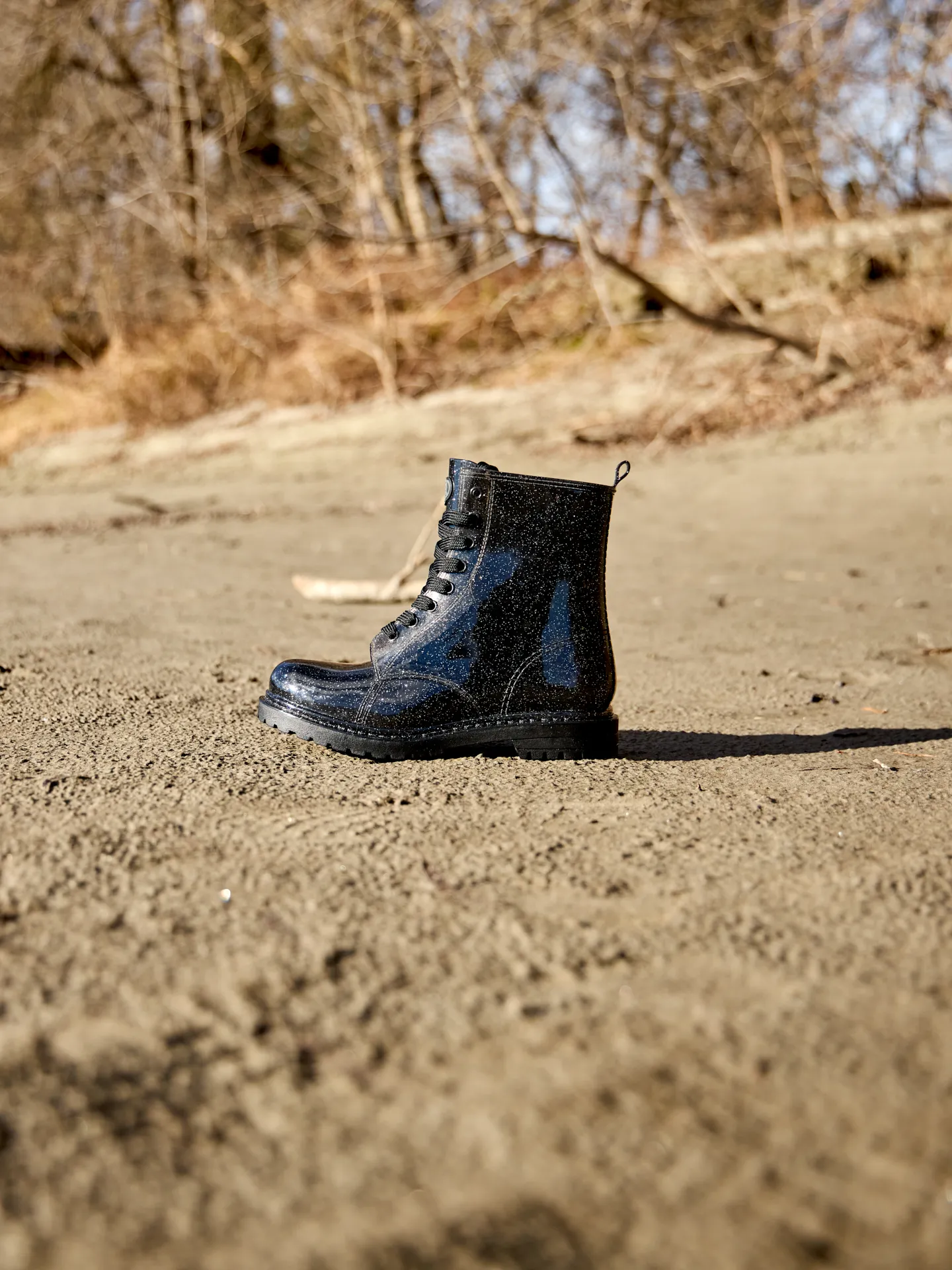 Regenlaarzen voor dames Zwart glitter - Image 7