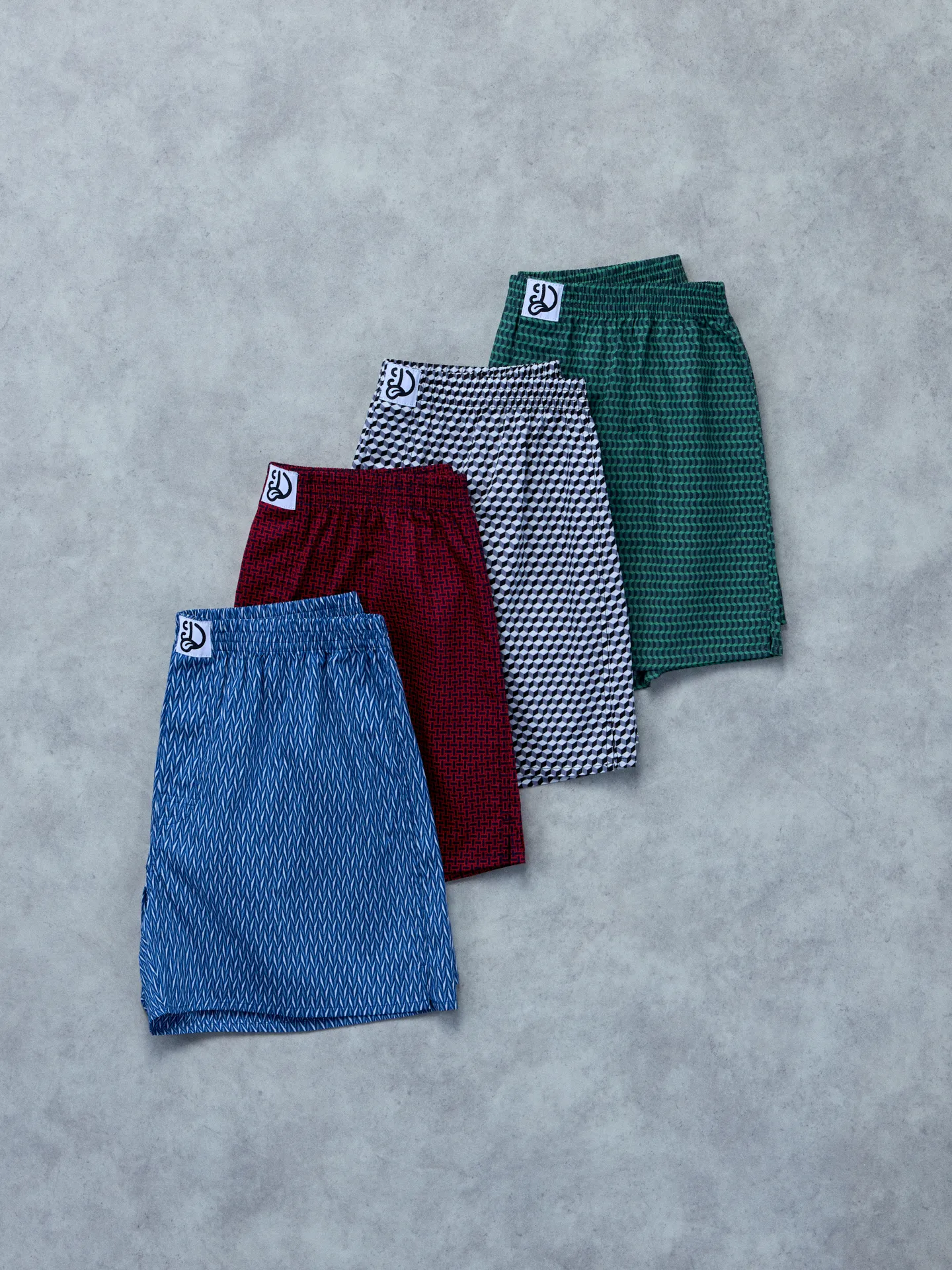 Zwart-wit heren boxershort met patroon - Image 2