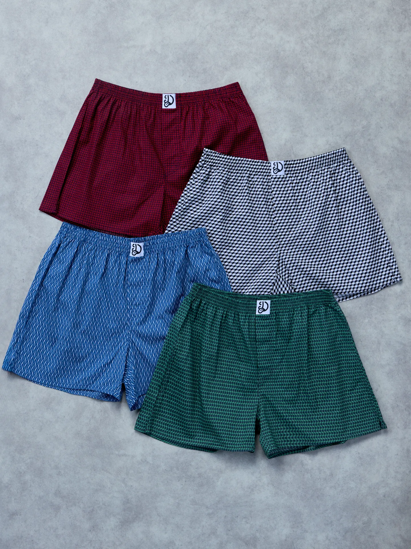 Blauw en rood heren boxershort met patroon - Image 5