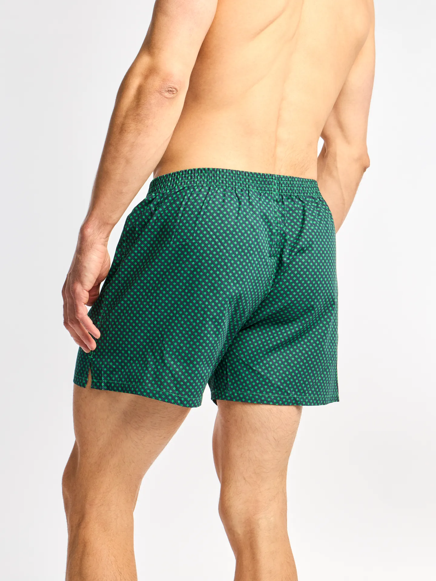 Blauw en groen herenboxershort met patroon - Image 3