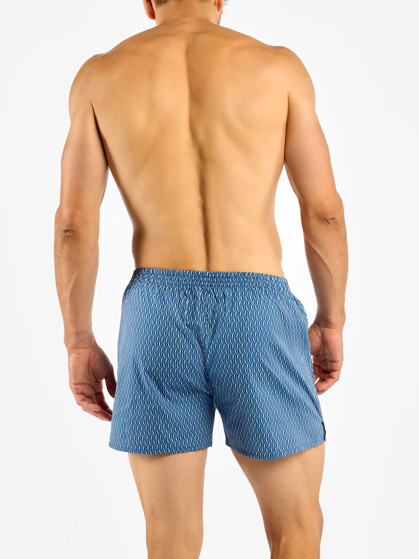 Blauw en grijs heren boxershort met patroon - Image 2