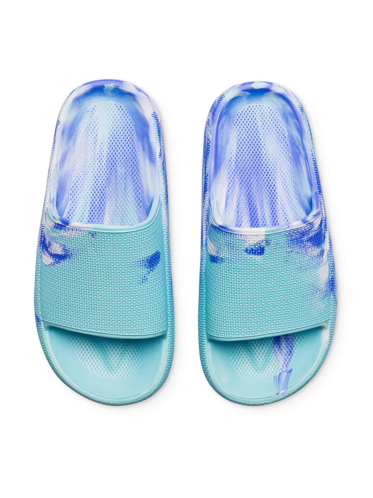 Plateausliders voor dames Blue marble
