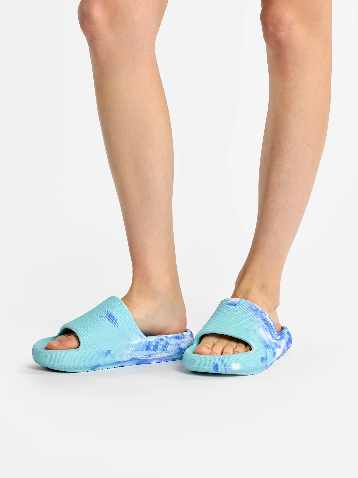 Plateausliders voor dames Blue marble - Image 5