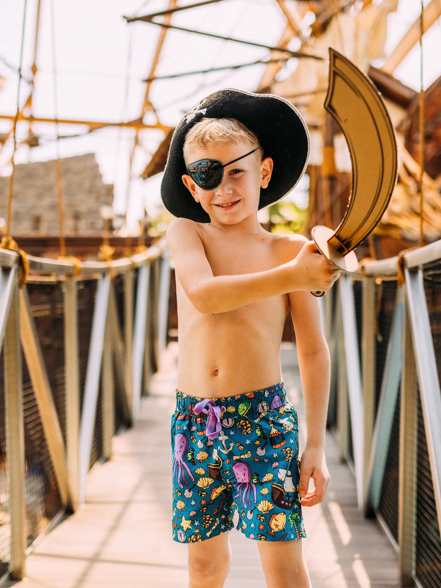 Vrolijke zwemshorts voor jongens Piratenleven - Image 3