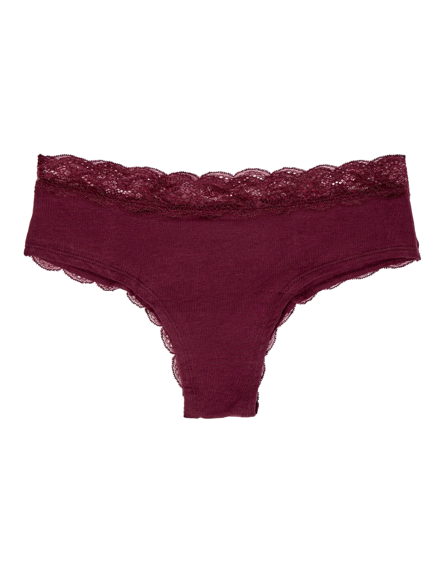 Kanten damesslip bordeaux