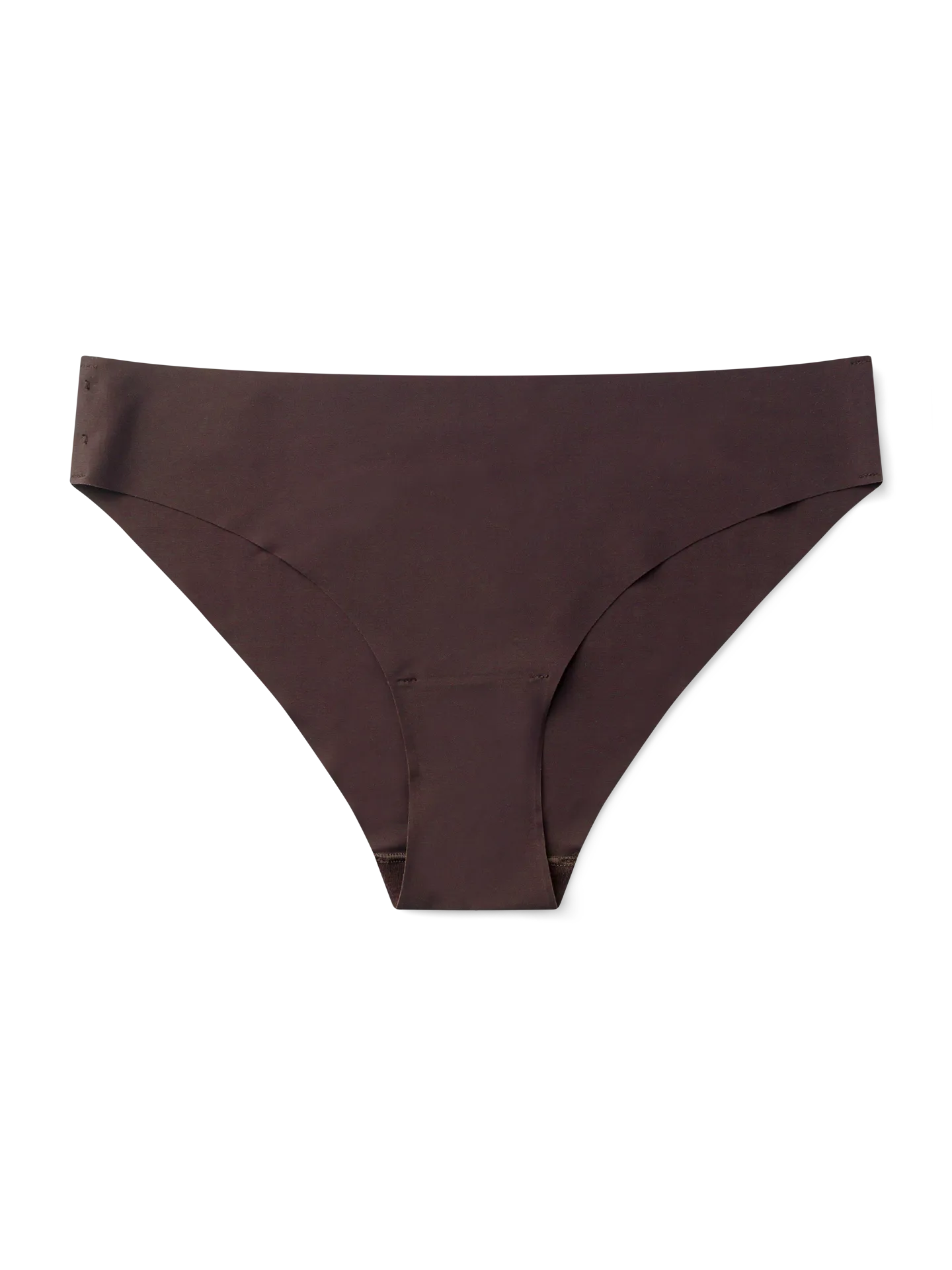 Chocoladebruine naadloze damesslips