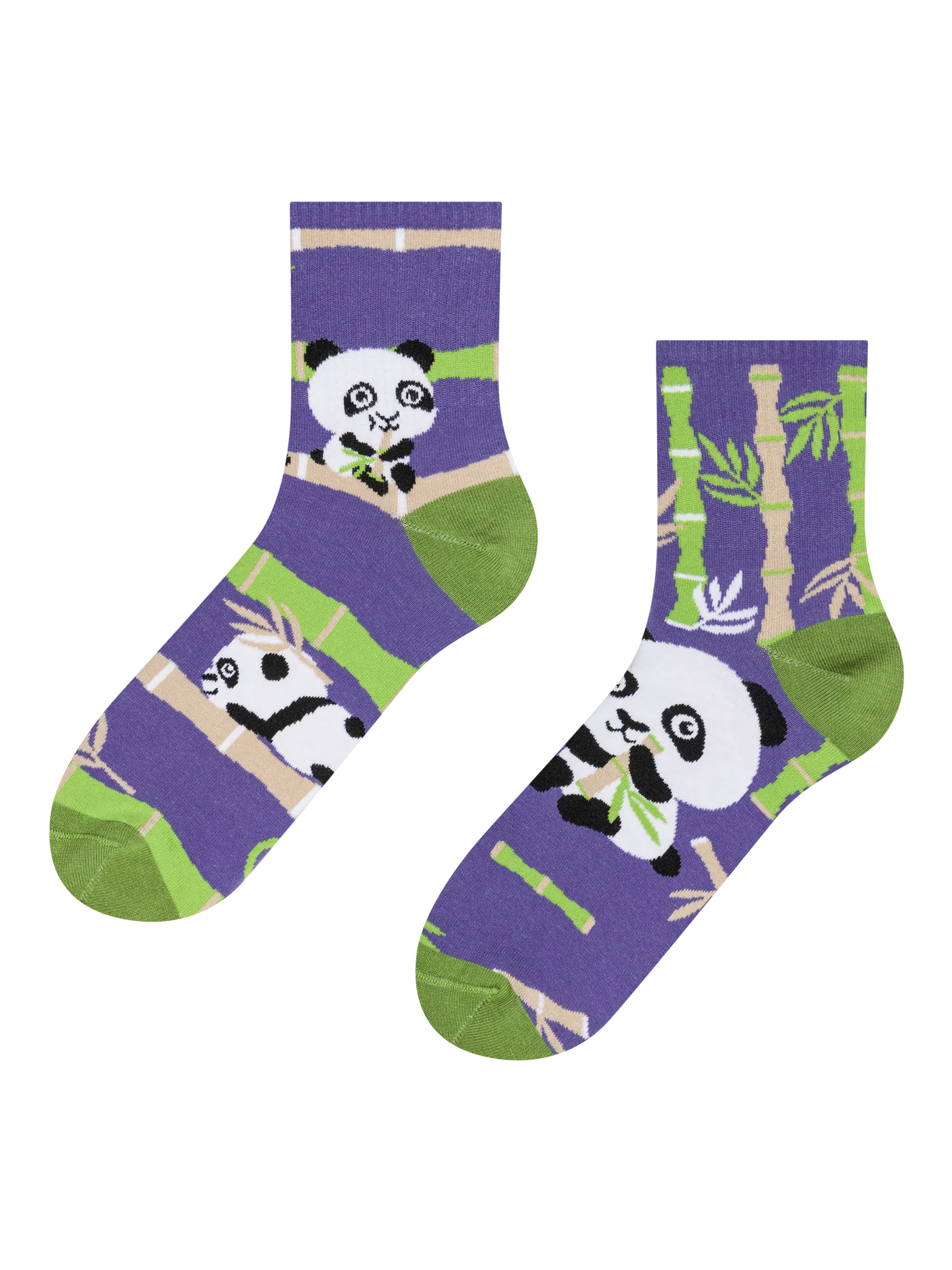 Vrolijke crew-sokken Panda acrobaat
