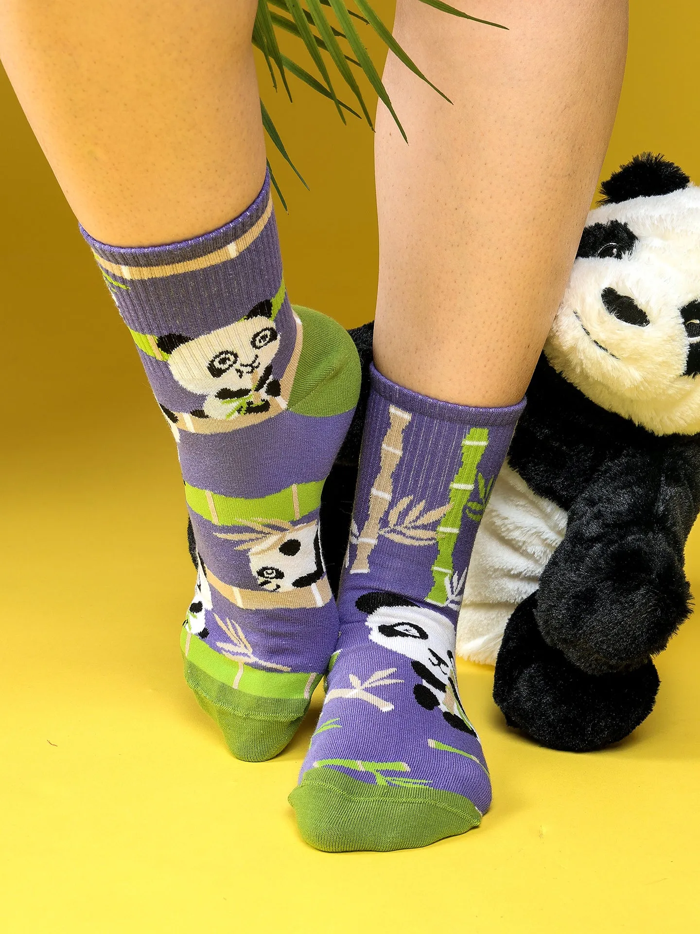 Vrolijke crew-sokken Panda acrobaat - Image 2