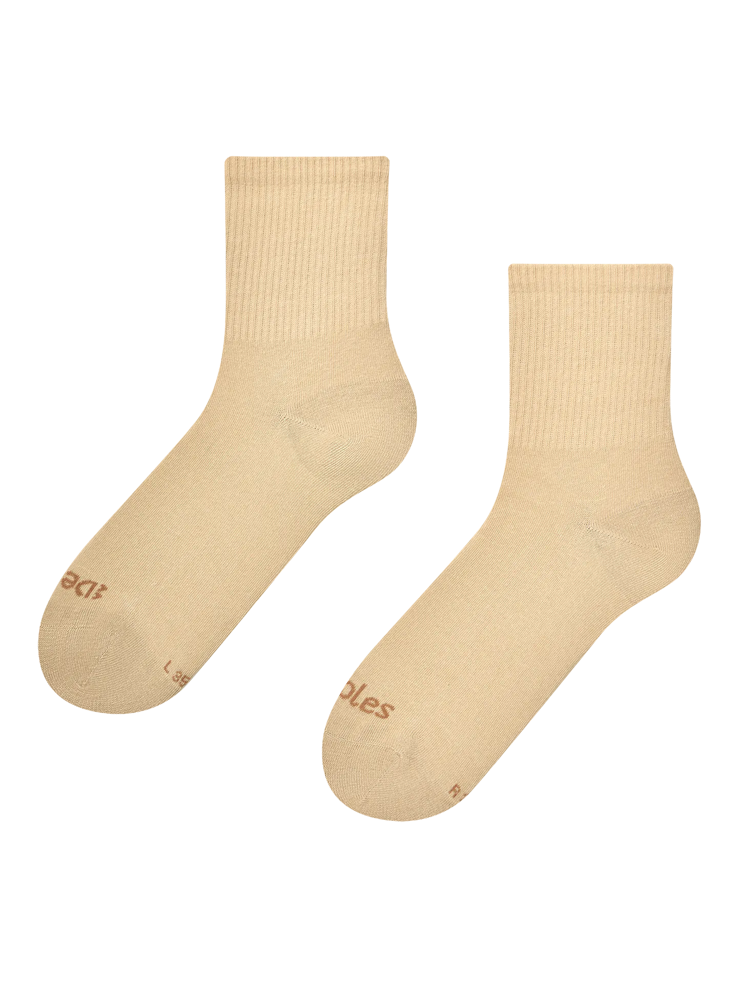 Crewsokken Beige