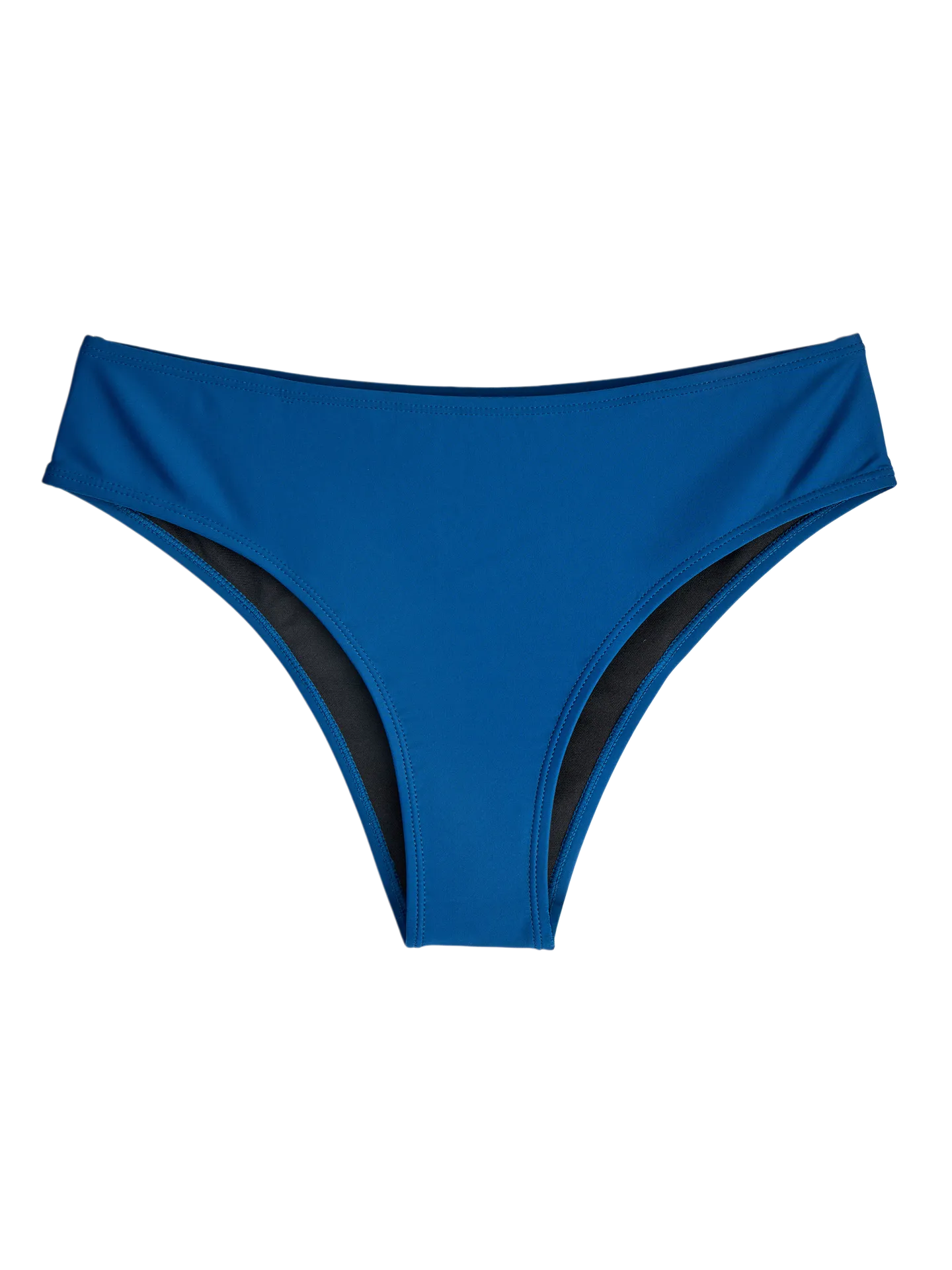 Diepblauwe midwaist bikinislip