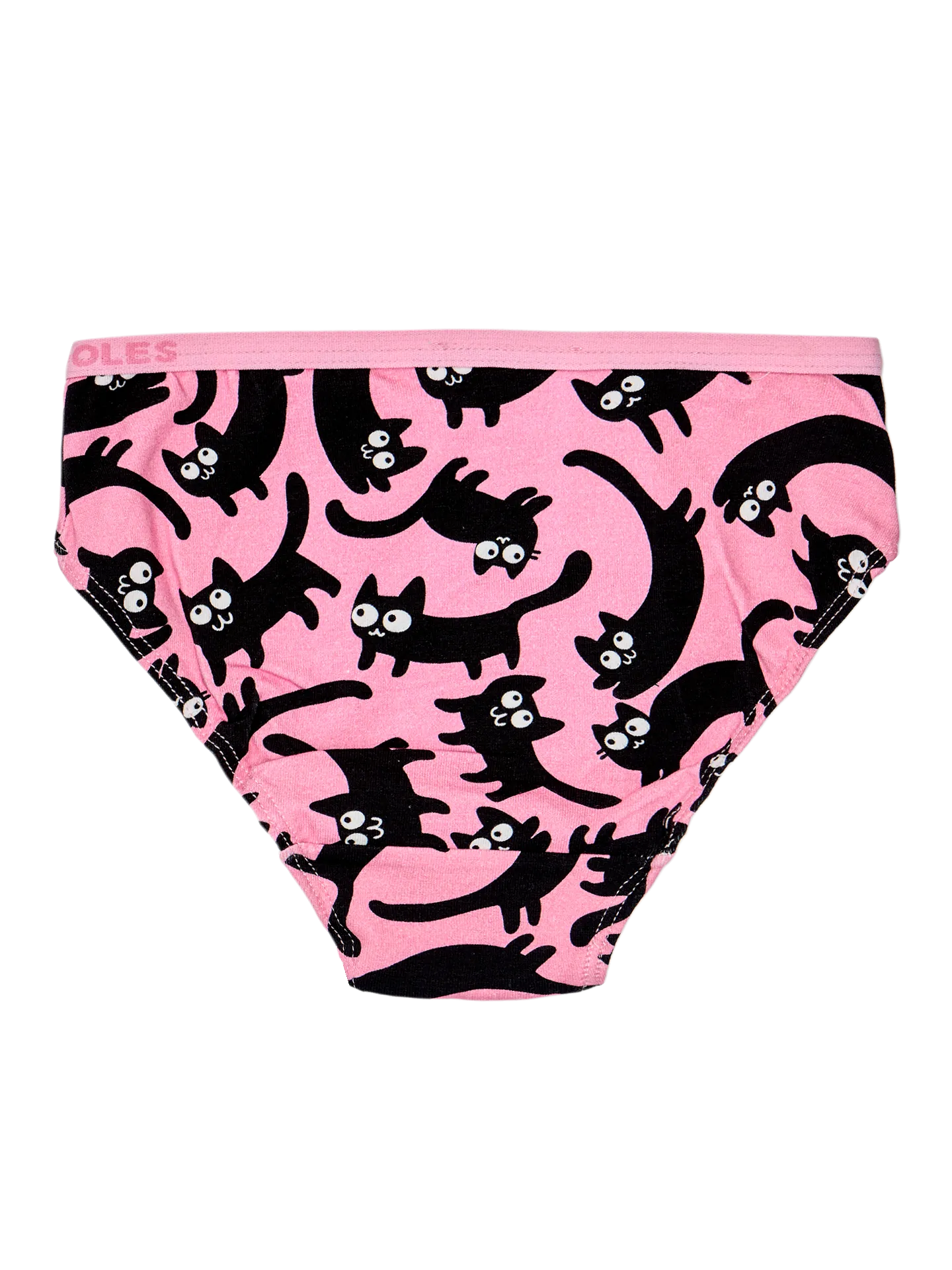 Vrolijke meisjesslips Roze katten - Image 2