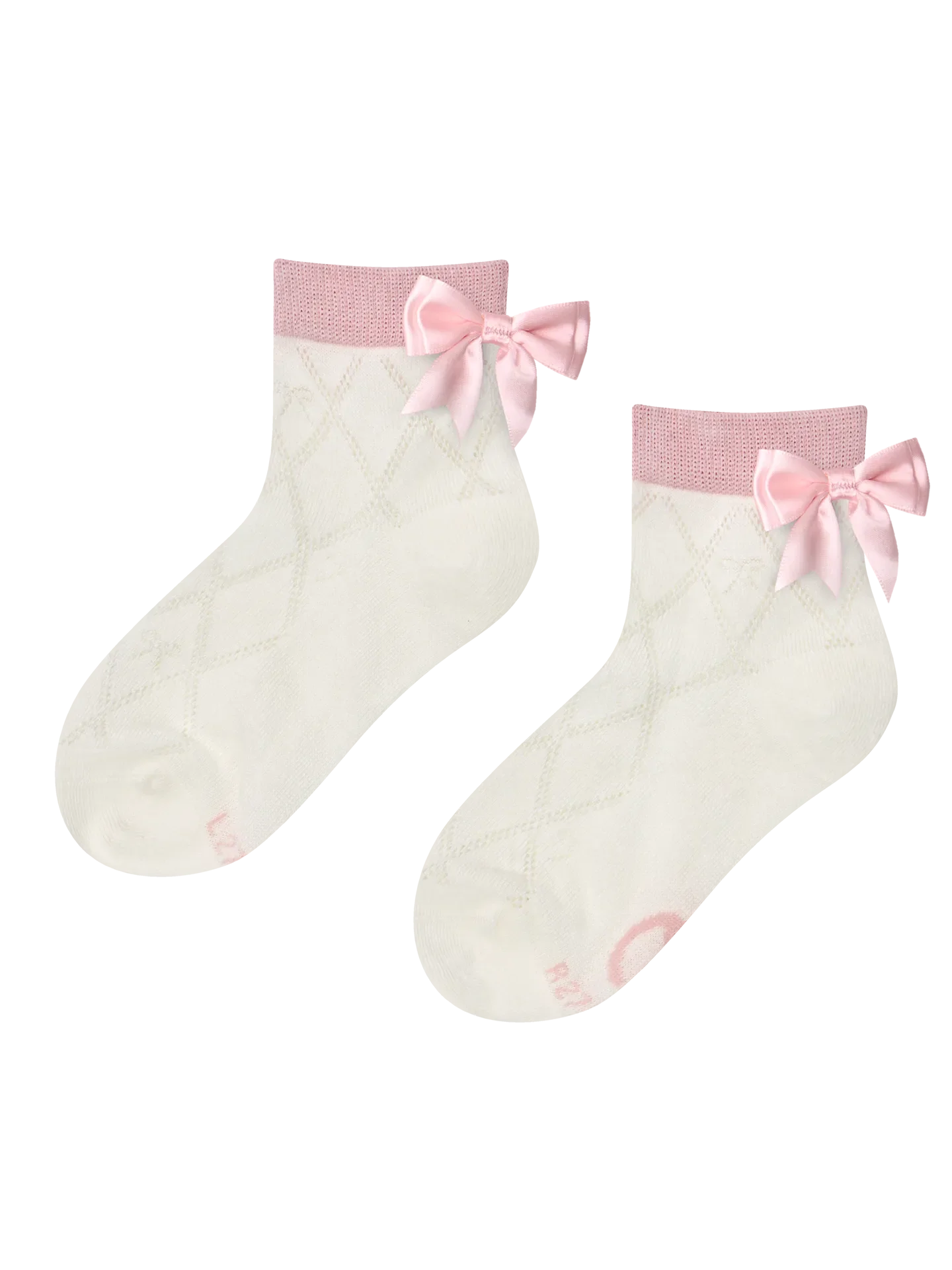 Meisjes cutecore sokken Roze strik