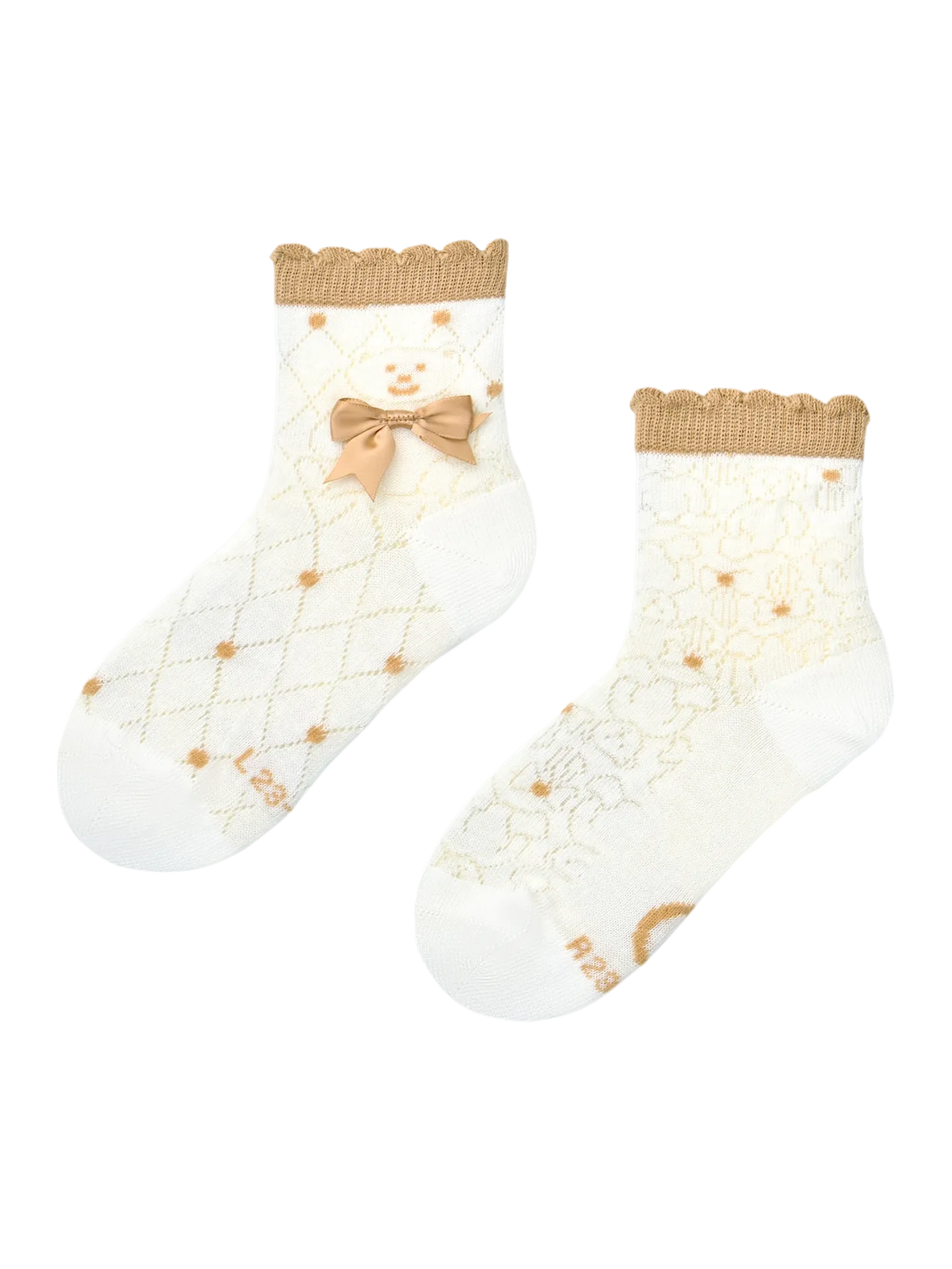 Cutecore sokken voor meisjes Teddy met een strik