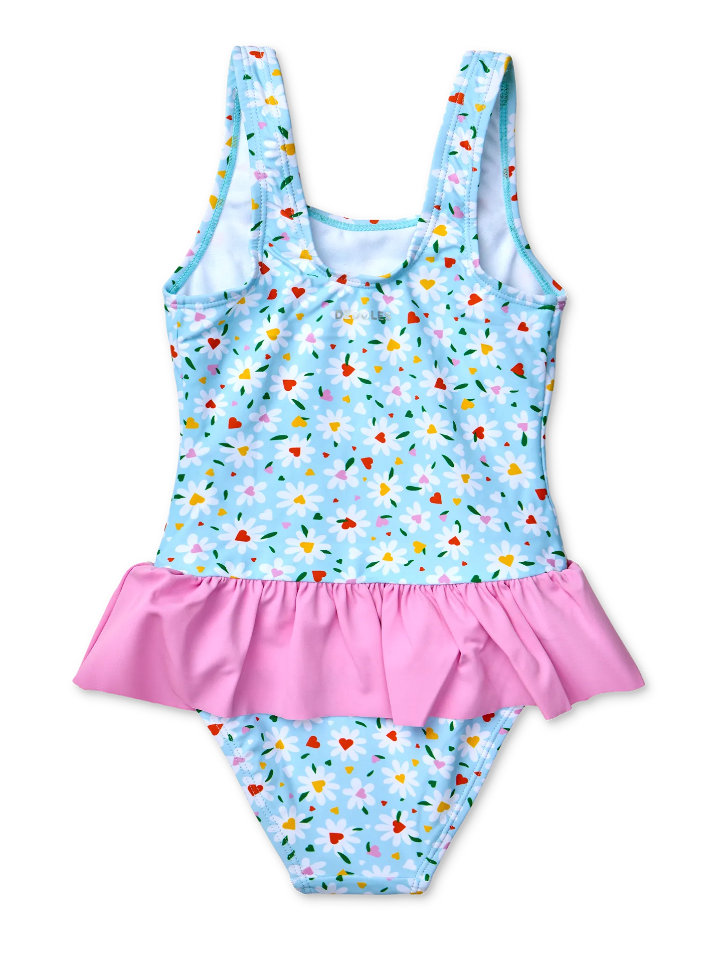 Vrolijk badpak voor meisjes Hartjes en madeliefjes - Image 2