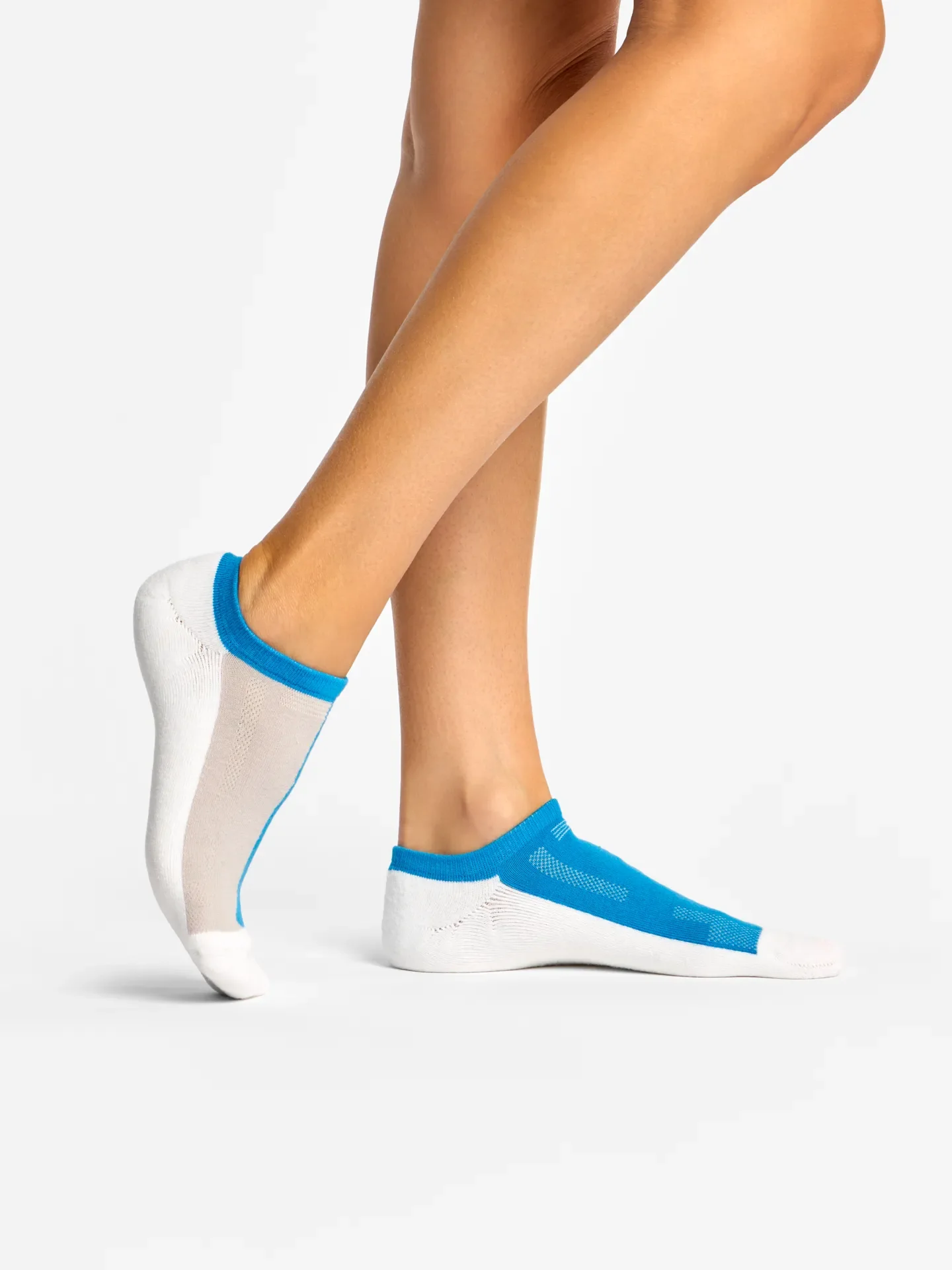 Grijs en blauw functionele sneakersokken - Image 3