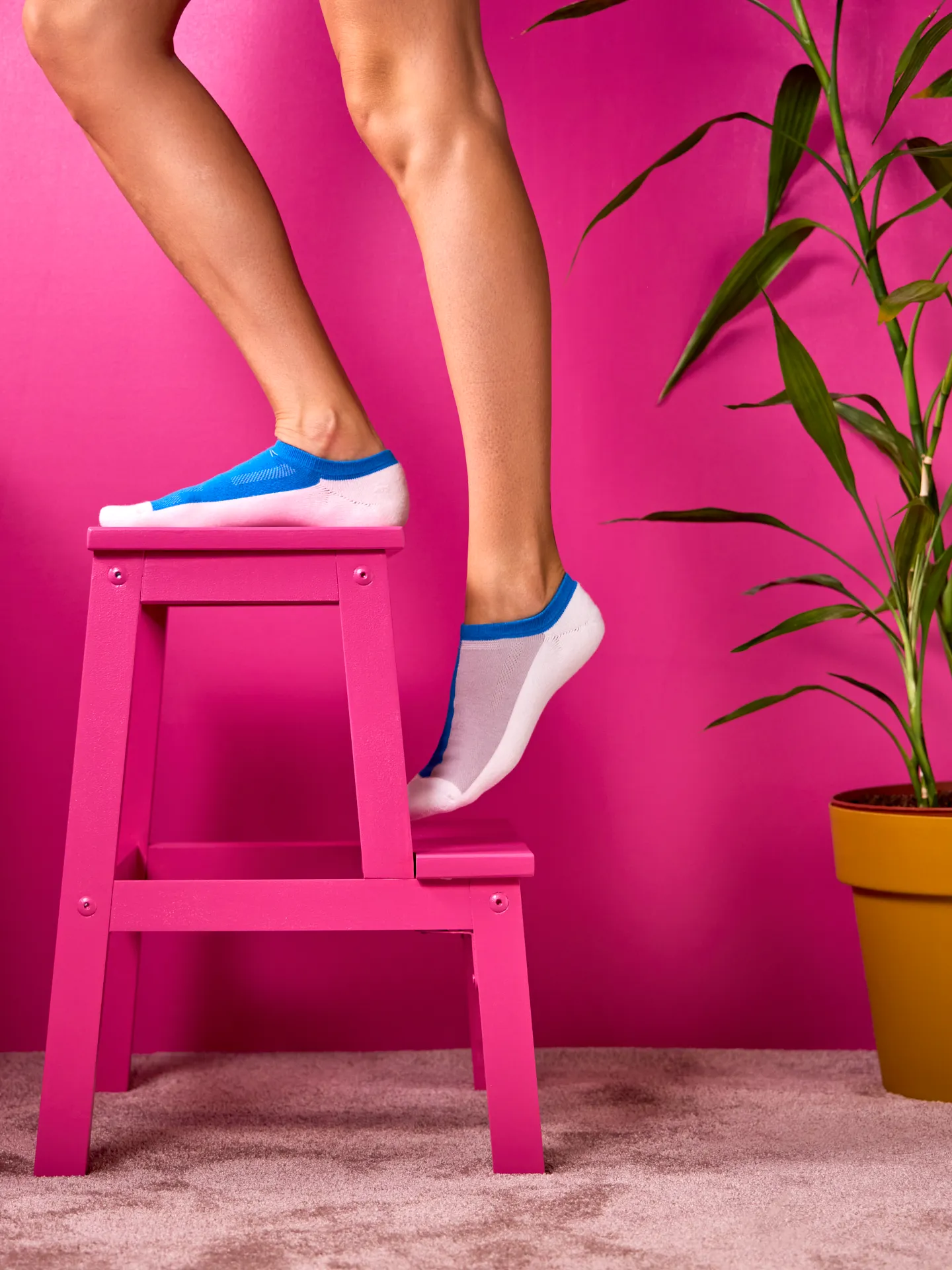 Grijs en blauw functionele sneakersokken - Image 4