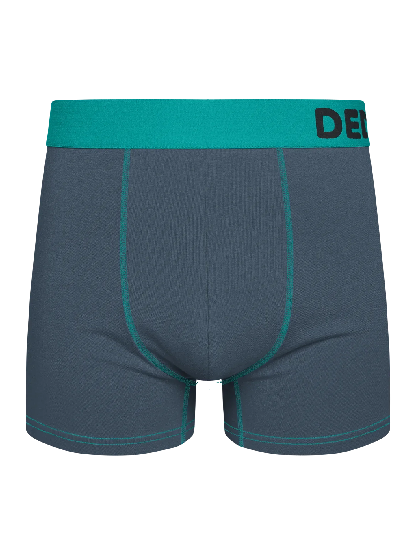 Herentrunks grijs en turquoise