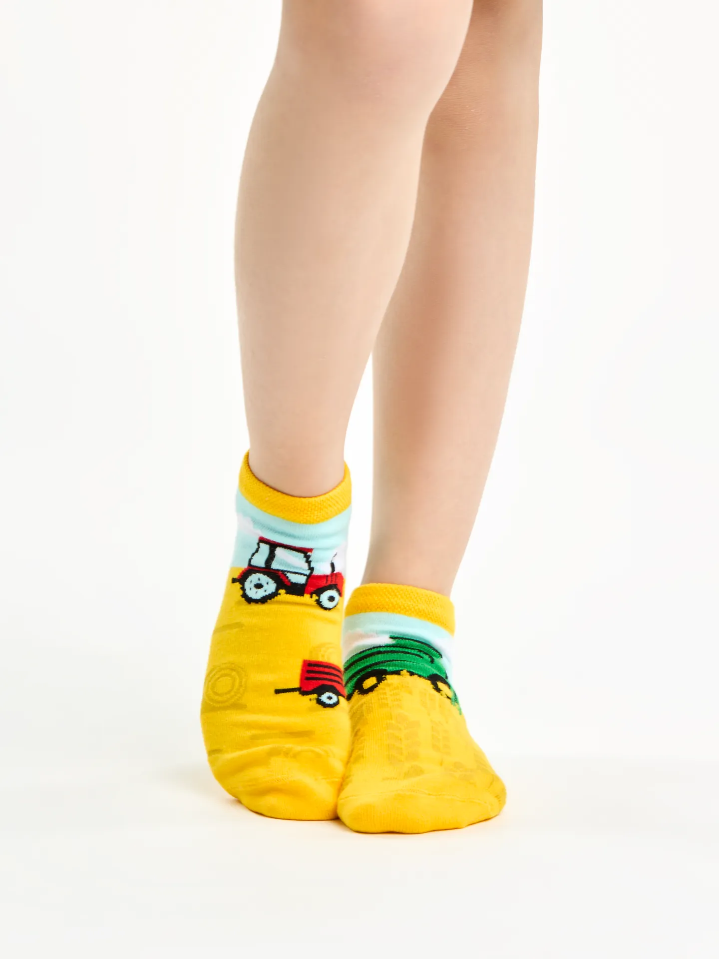 Vrolijke enkelsokken voor kinderen Tractor - Image 2
