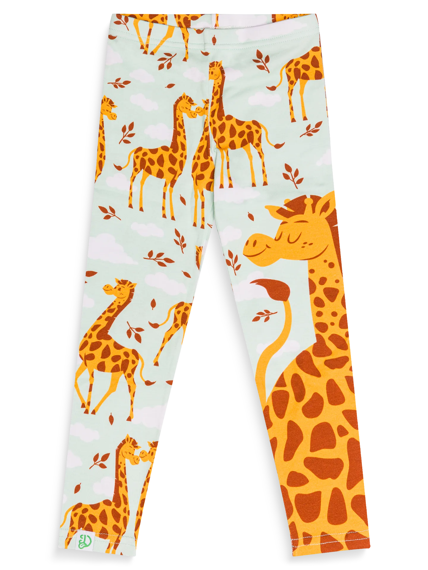 Vrolijke katoenen kinderlegging Verliefde giraffes
