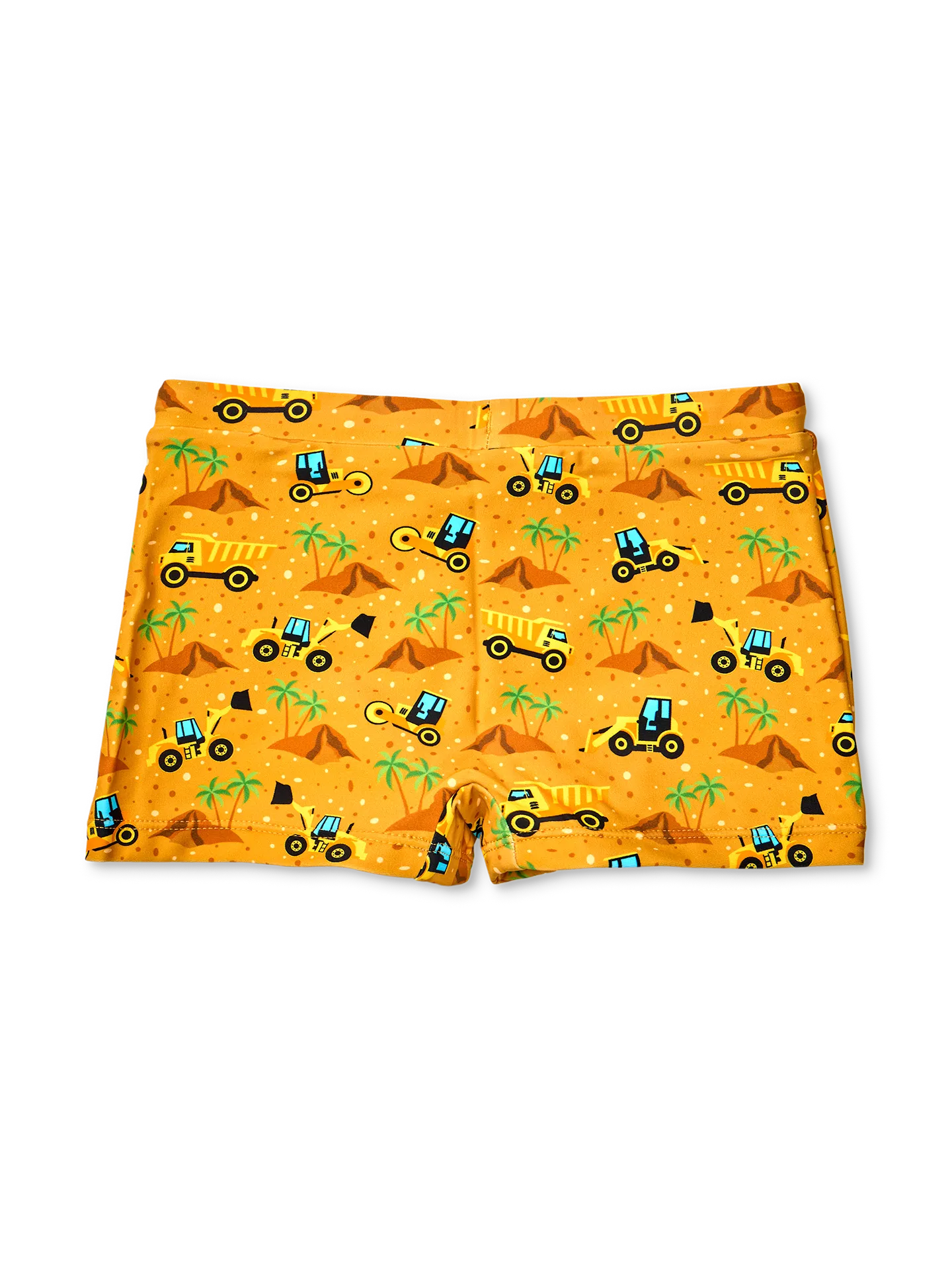 Vrolijk elastisch zwemshort voor kinderen Graafmachine op het strand - Image 2