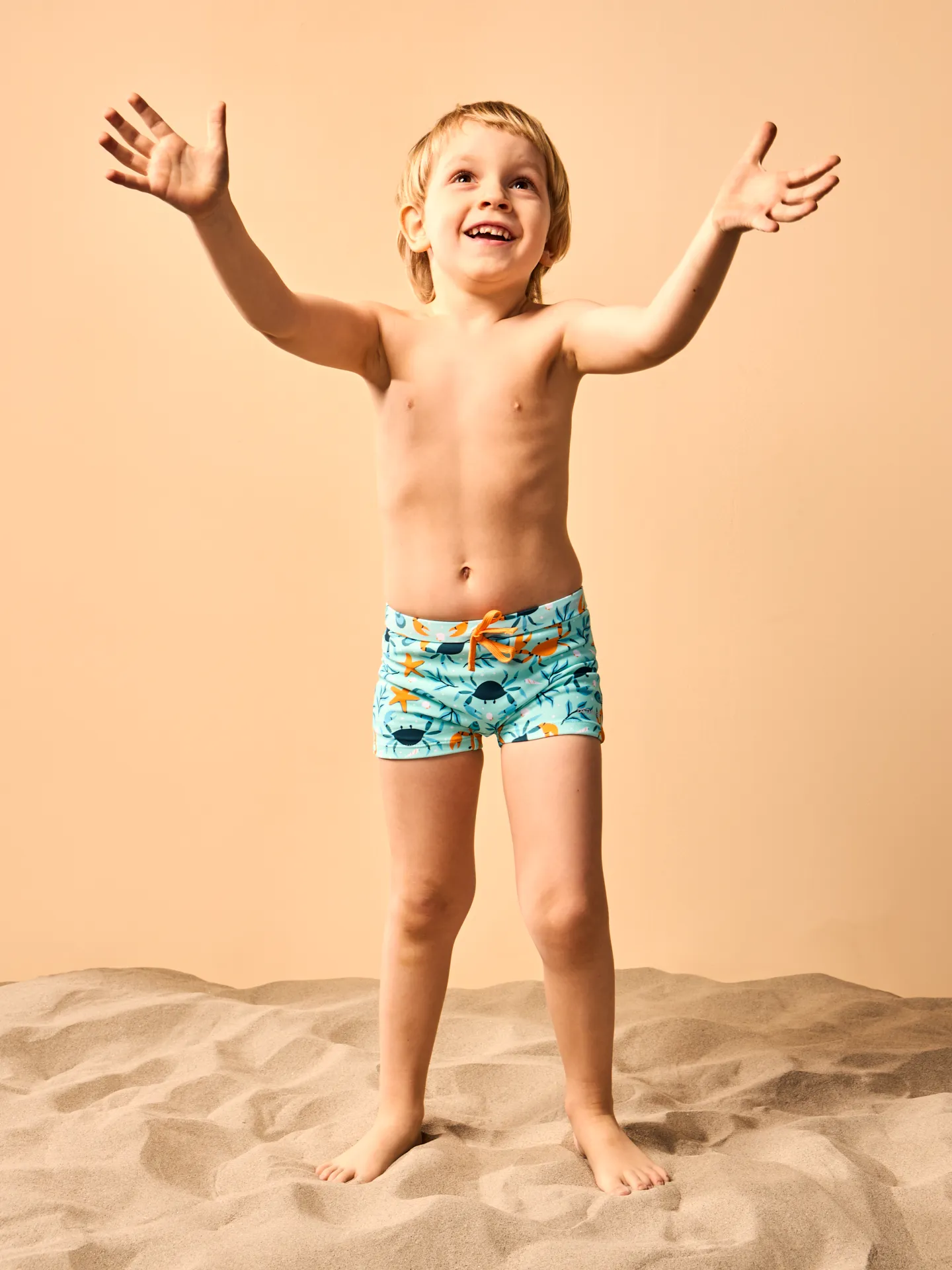 Vrolijk elastisch zwemshort voor kinderen Zeekrab - Image 4