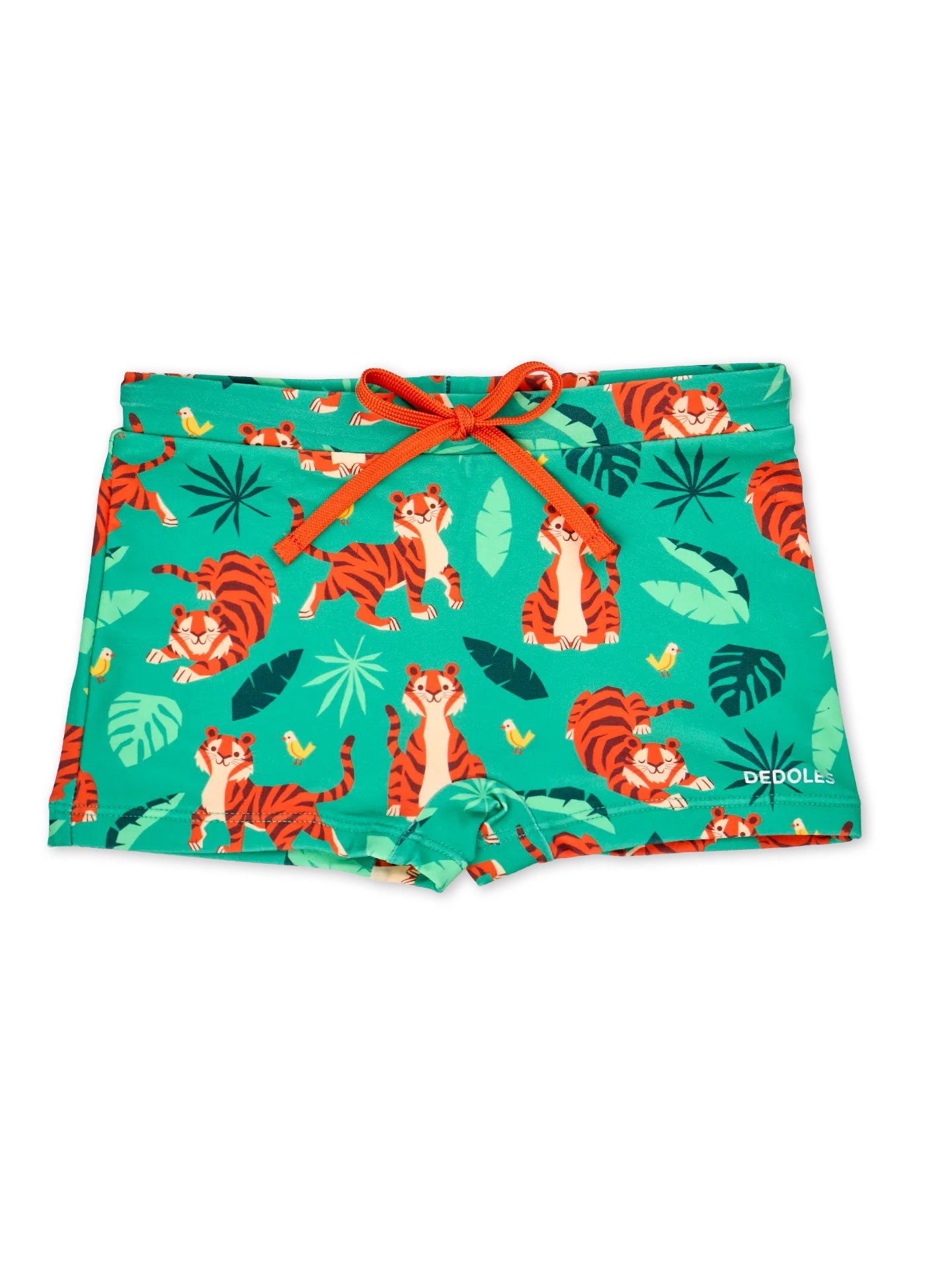 Vrolijk elastisch zwemshort voor kinderen Jungletijger