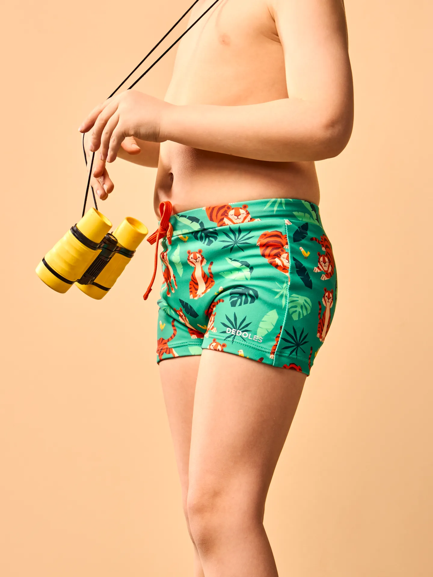 Vrolijk elastisch zwemshort voor kinderen Jungletijger - Image 2