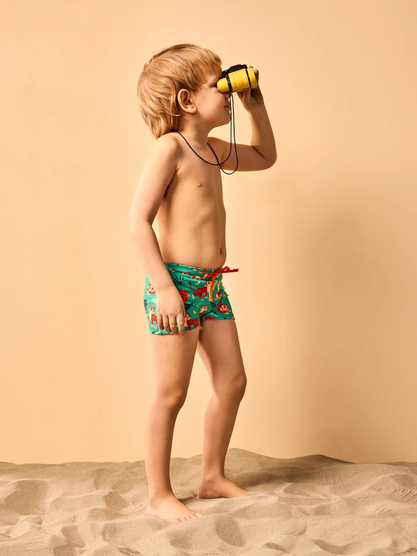 Vrolijk elastisch zwemshort voor kinderen Jungletijger - Image 3
