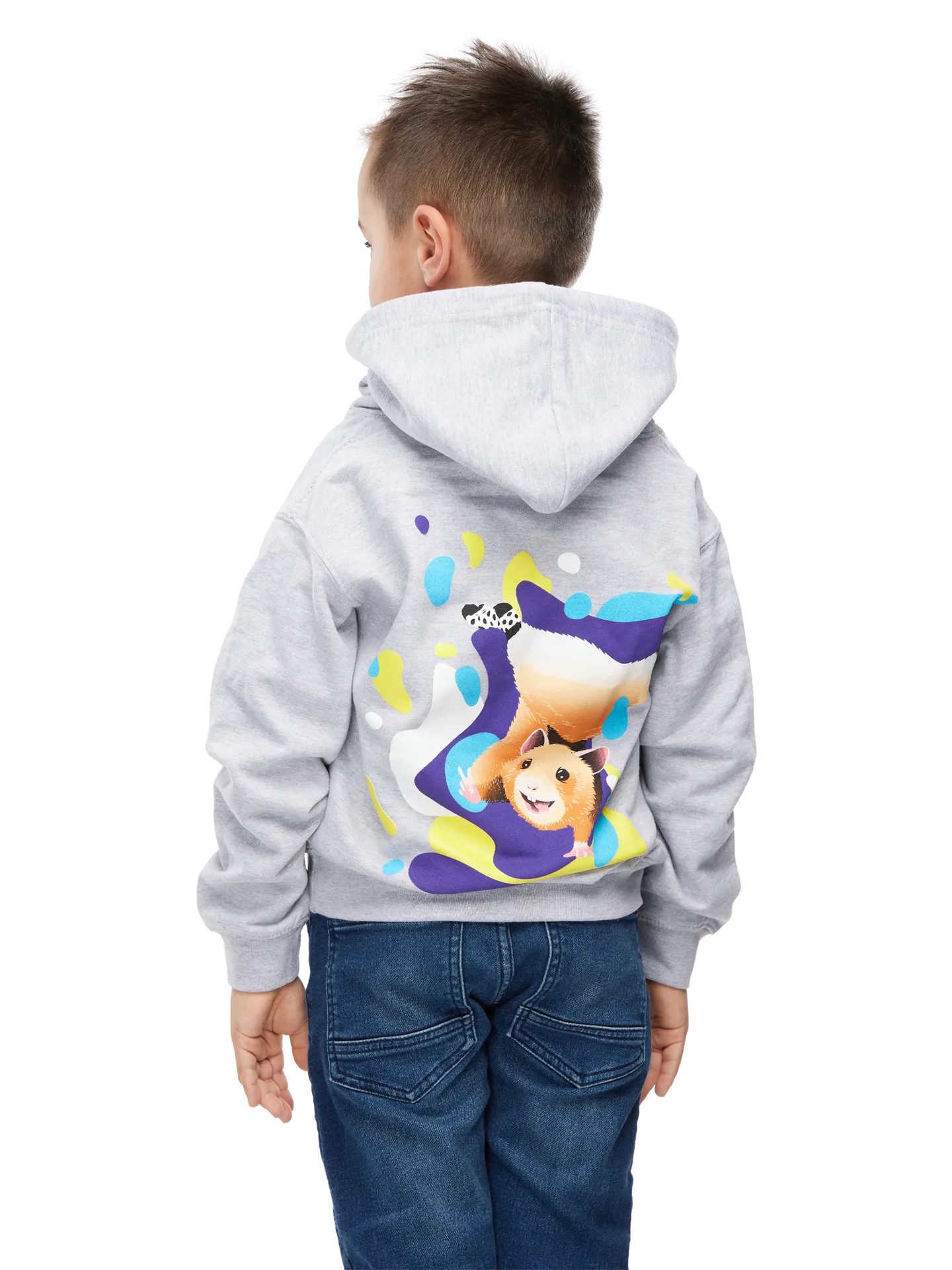 Vrolijke kinderhoodie Breakdance hamster - Image 6