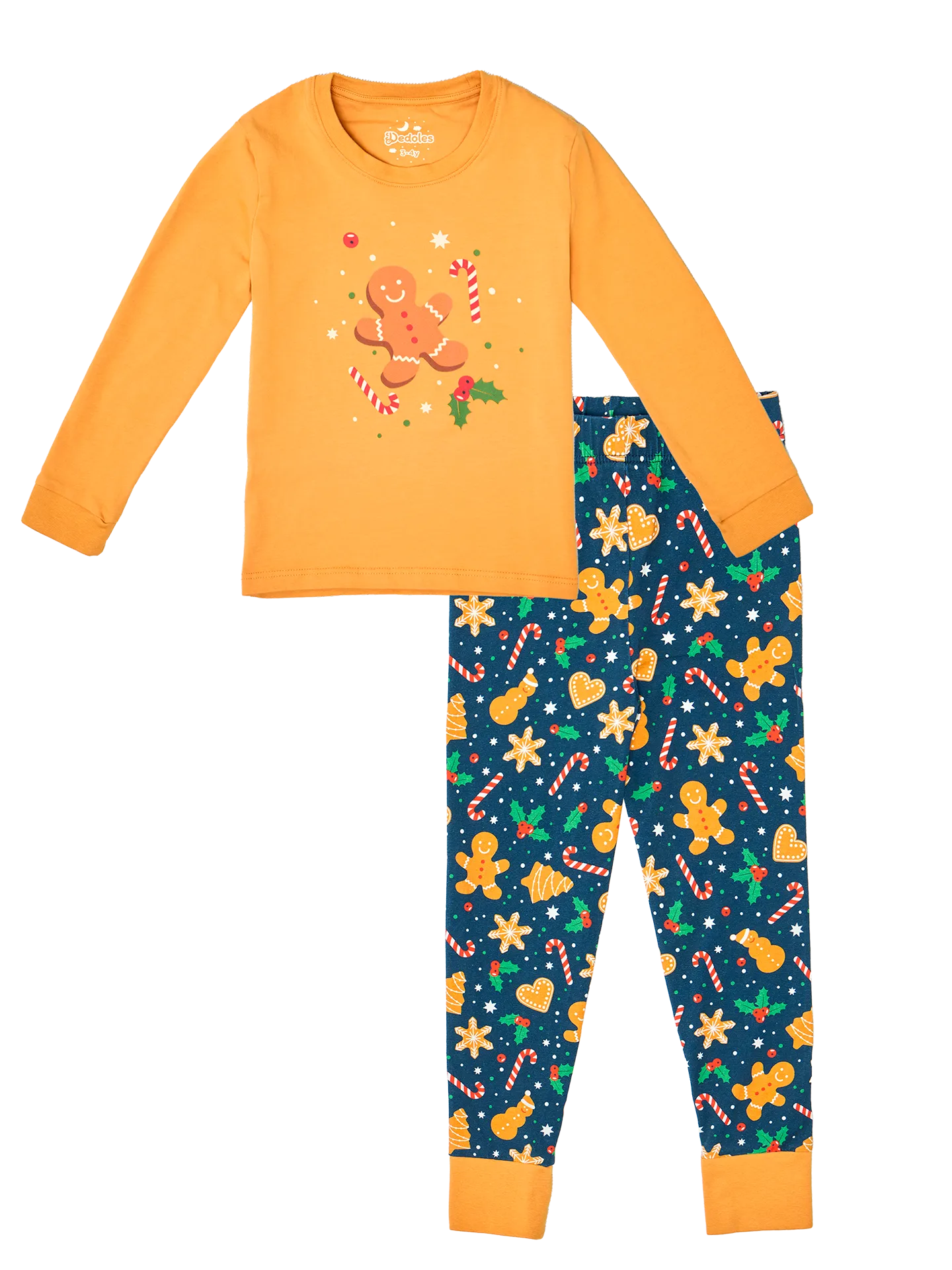 Vrolijke kinderpyjama Speculaas en snoep