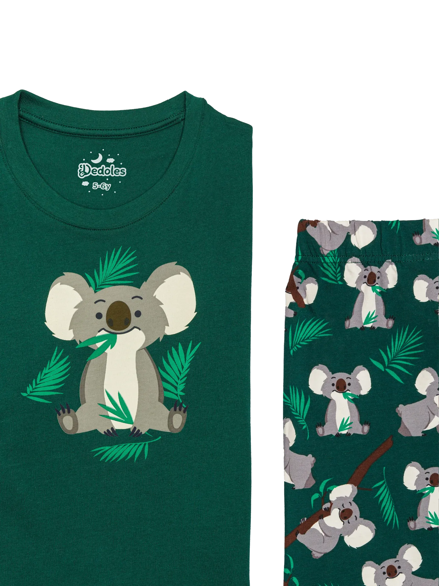 Vrolijke kinderpyjama Koala en blaadjes - Image 2