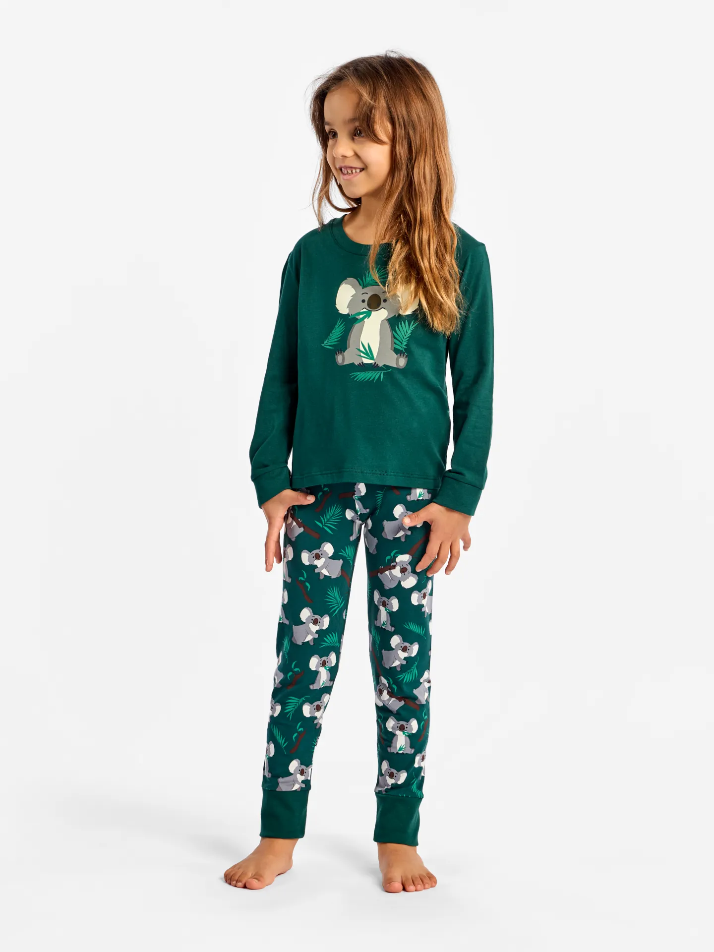 Vrolijke kinderpyjama Koala en blaadjes - Image 3