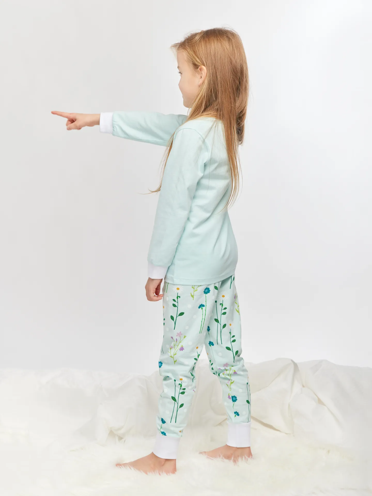 Vrolijke kinderpyjama Weidebloemen - Image 4