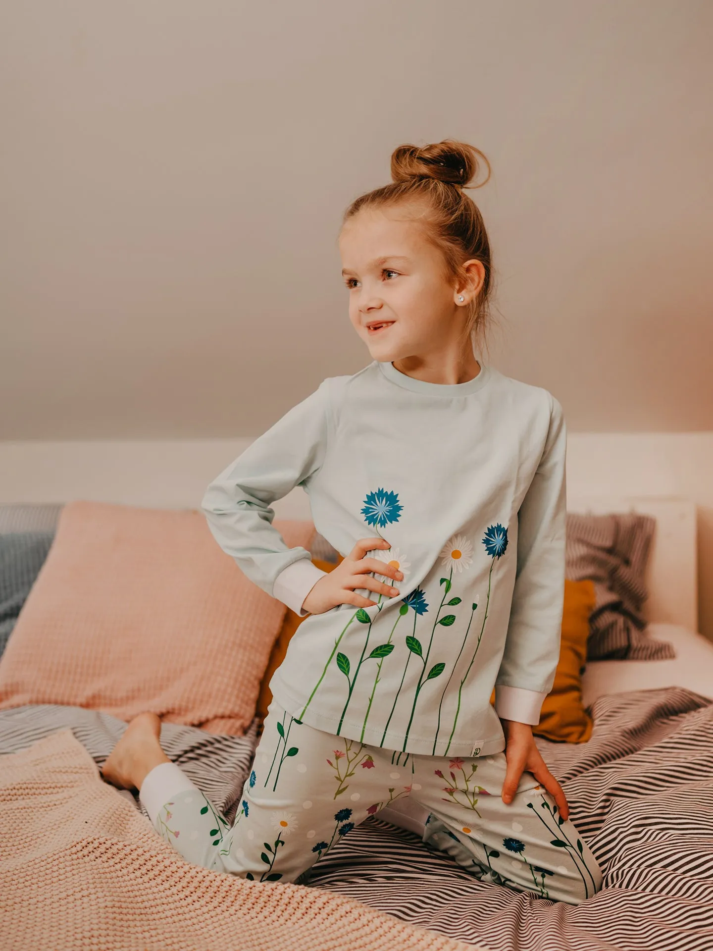 Vrolijke kinderpyjama Weidebloemen - Image 6
