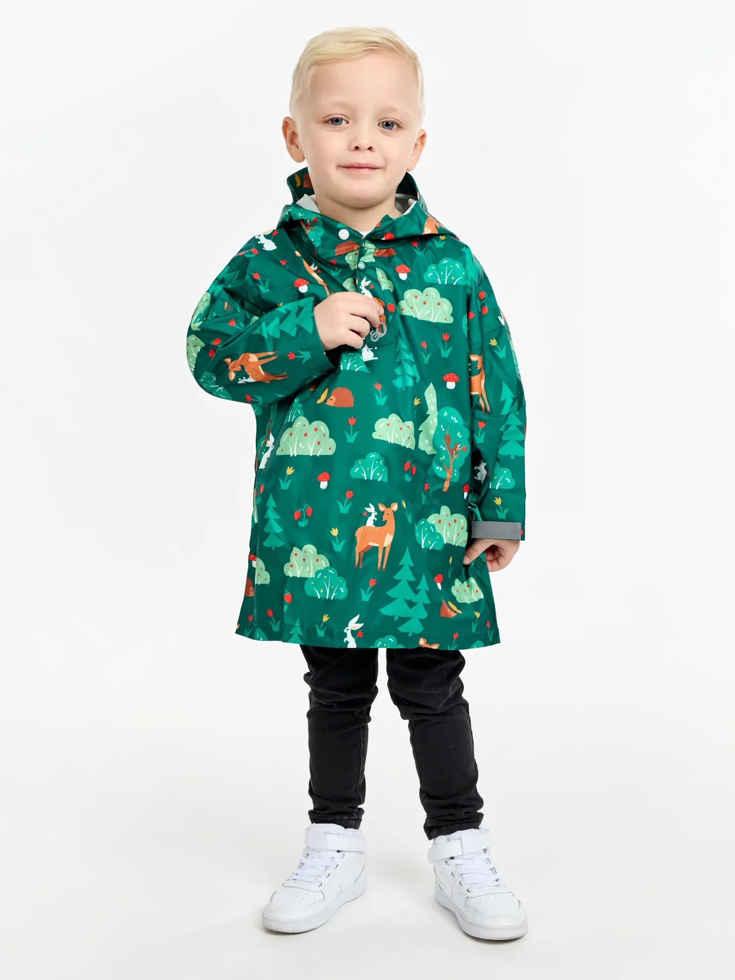 Vrolijke regenjas voor kinderen Bosvrienden - Image 3