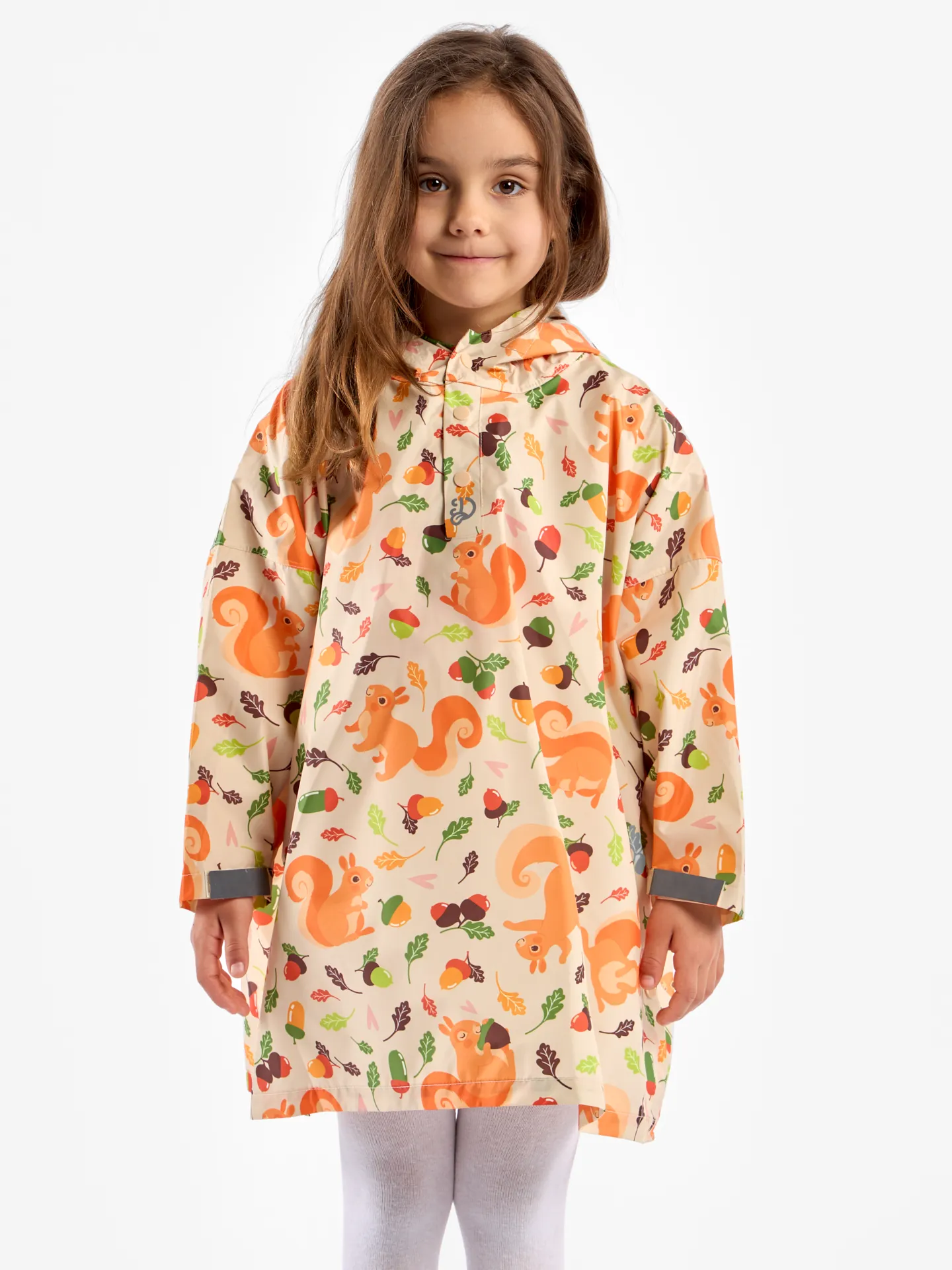 Vrolijke regenjas voor kinderen Eekhoorn en nootjes - Image 5