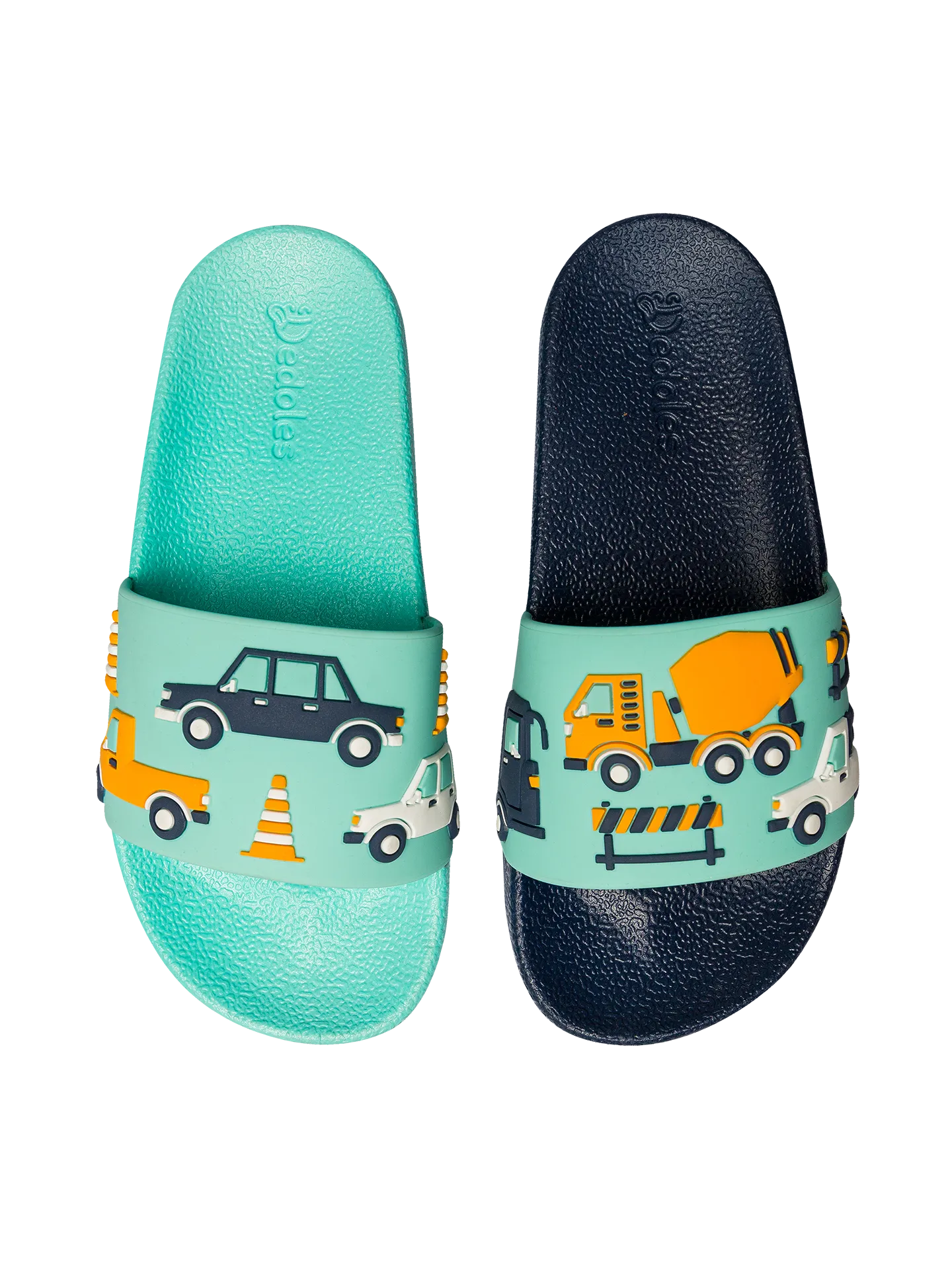 Vrolijke sliders voor kinderen Autoverkeer