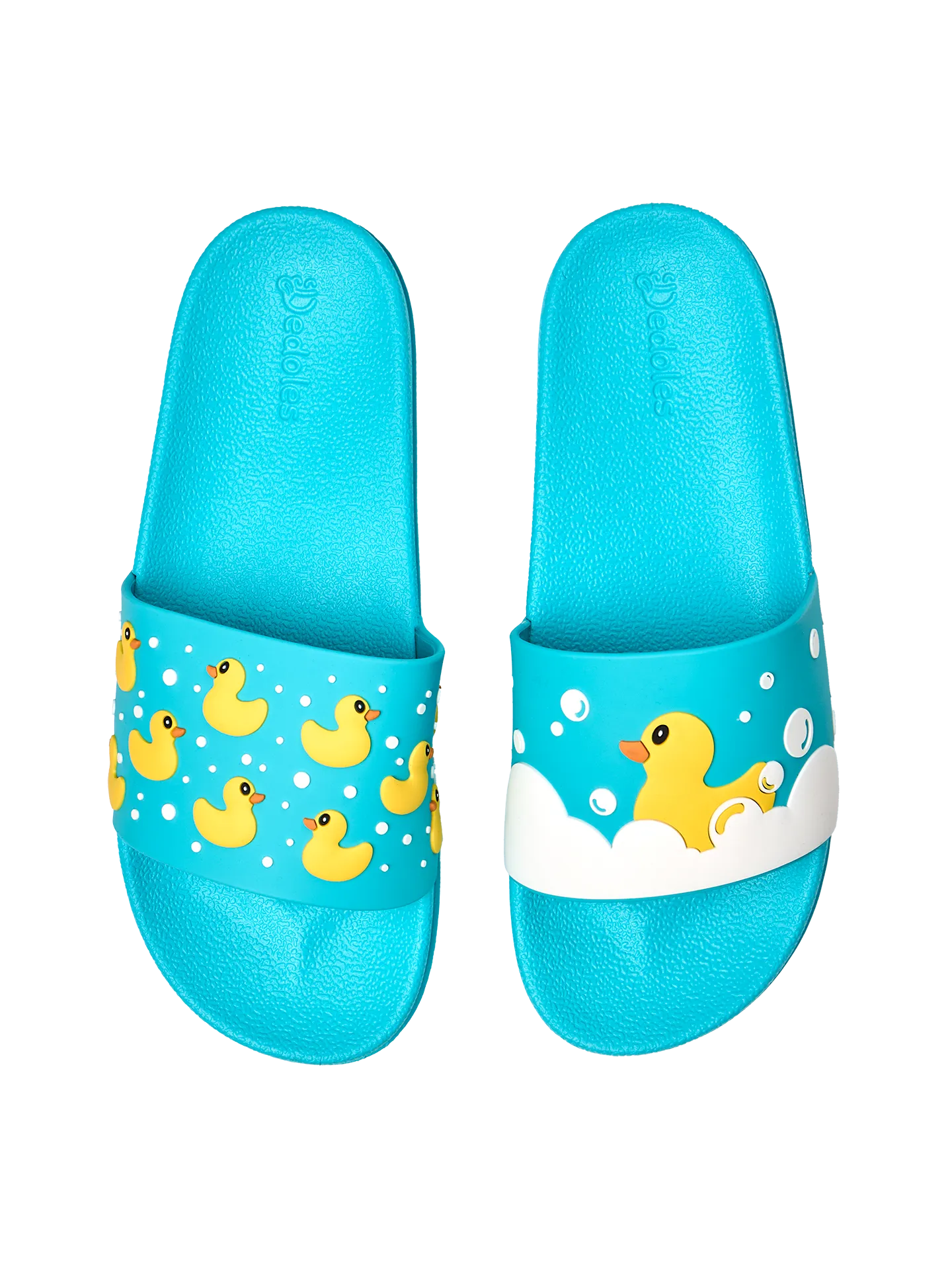 Vrolijke sliders voor kinderen Drijvende eendjes