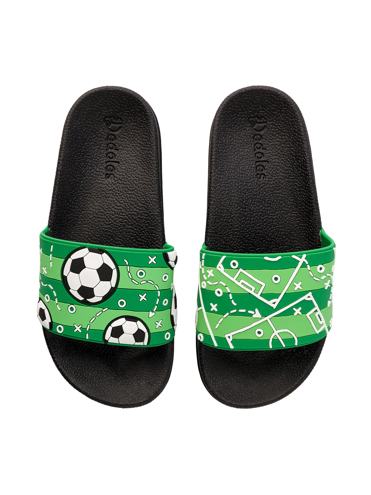 Vrolijke sliders voor kinderen Voetbalveld